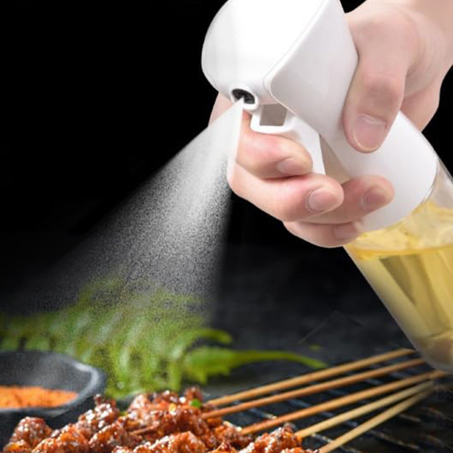 Glass Oil Spray Bottle - Versatile Kitchen Gadgets (250 ML Approx / With White Box)