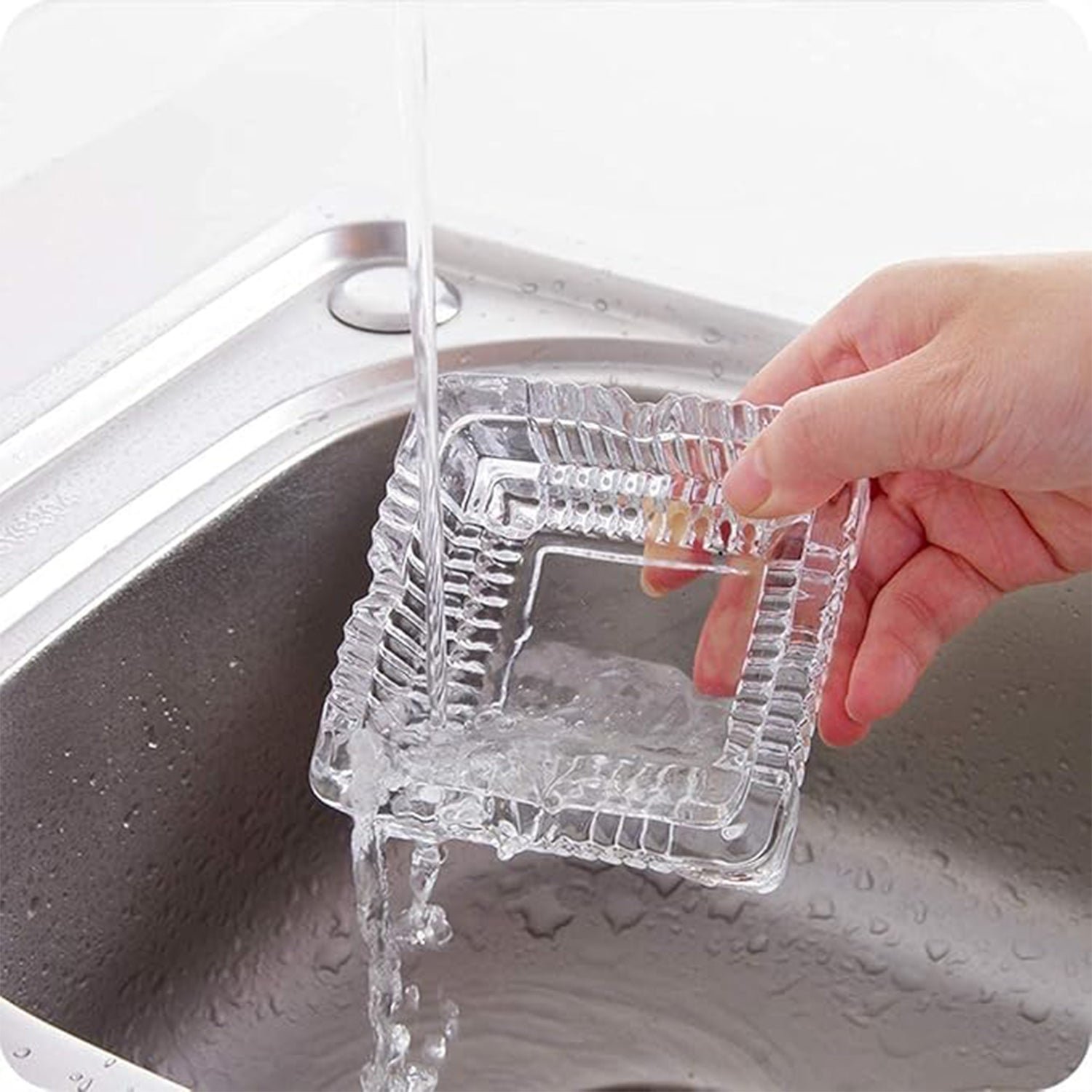 Square Glass Misti Crystal Quality Cigar Cigarette Ashtray