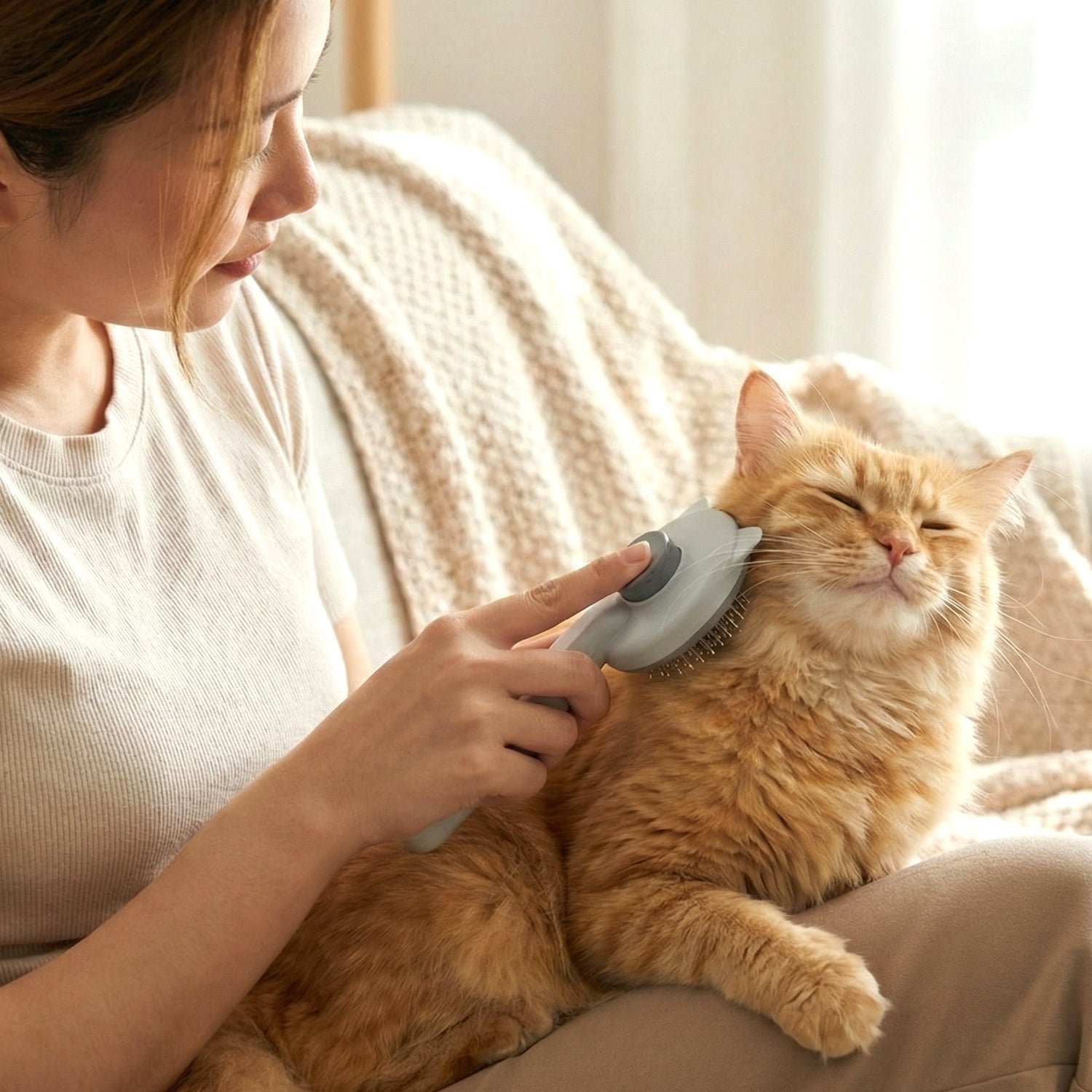 Soft Pet Hair Removal Needle Comb (1 Pc)