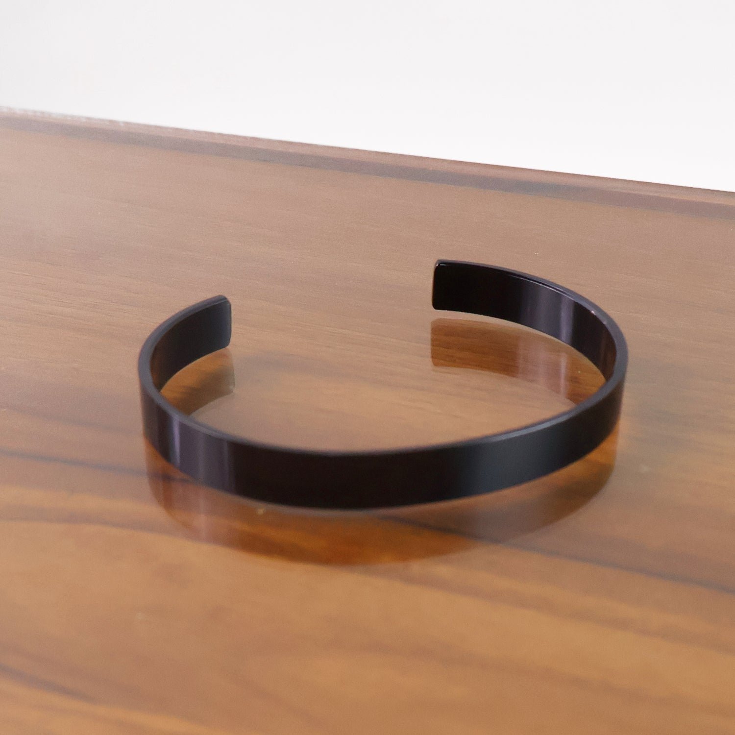 Stylish Black-Plated Stainless-Steel kada (1 Pc)