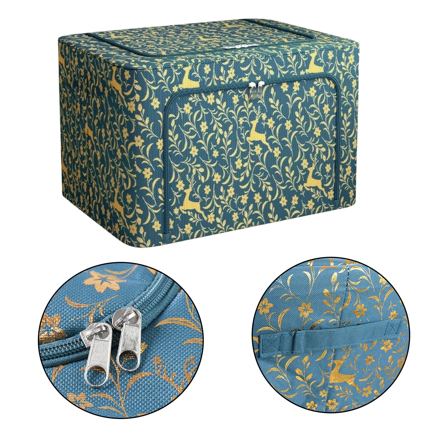 Zippered Closet Storage Box with Lid, With Window (50×40 Cm / 1 Pc)