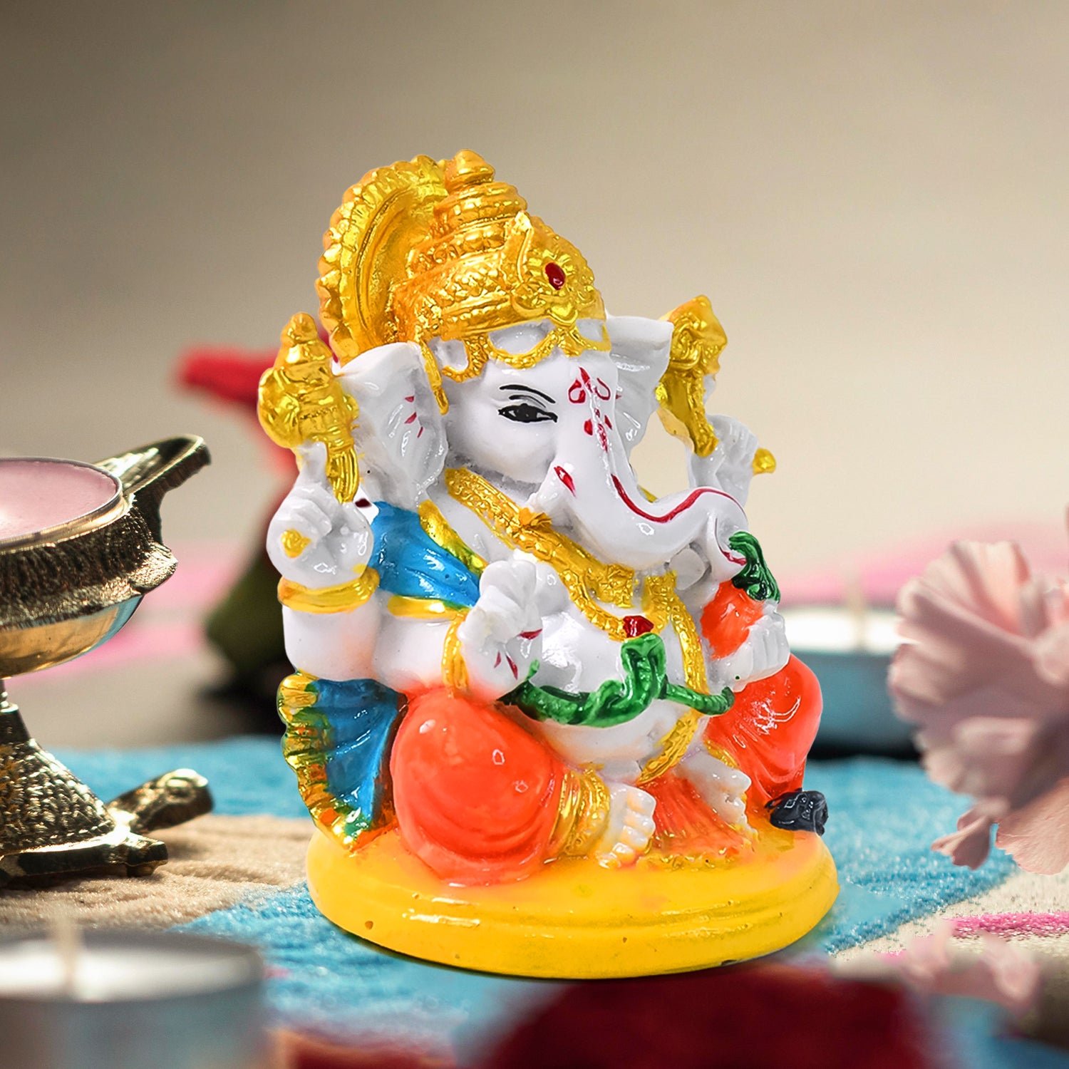 Lord Ganesha Idol / Ganpati Statue / Ganpatii Bappa Showpiece for Gifts (1 Pc)