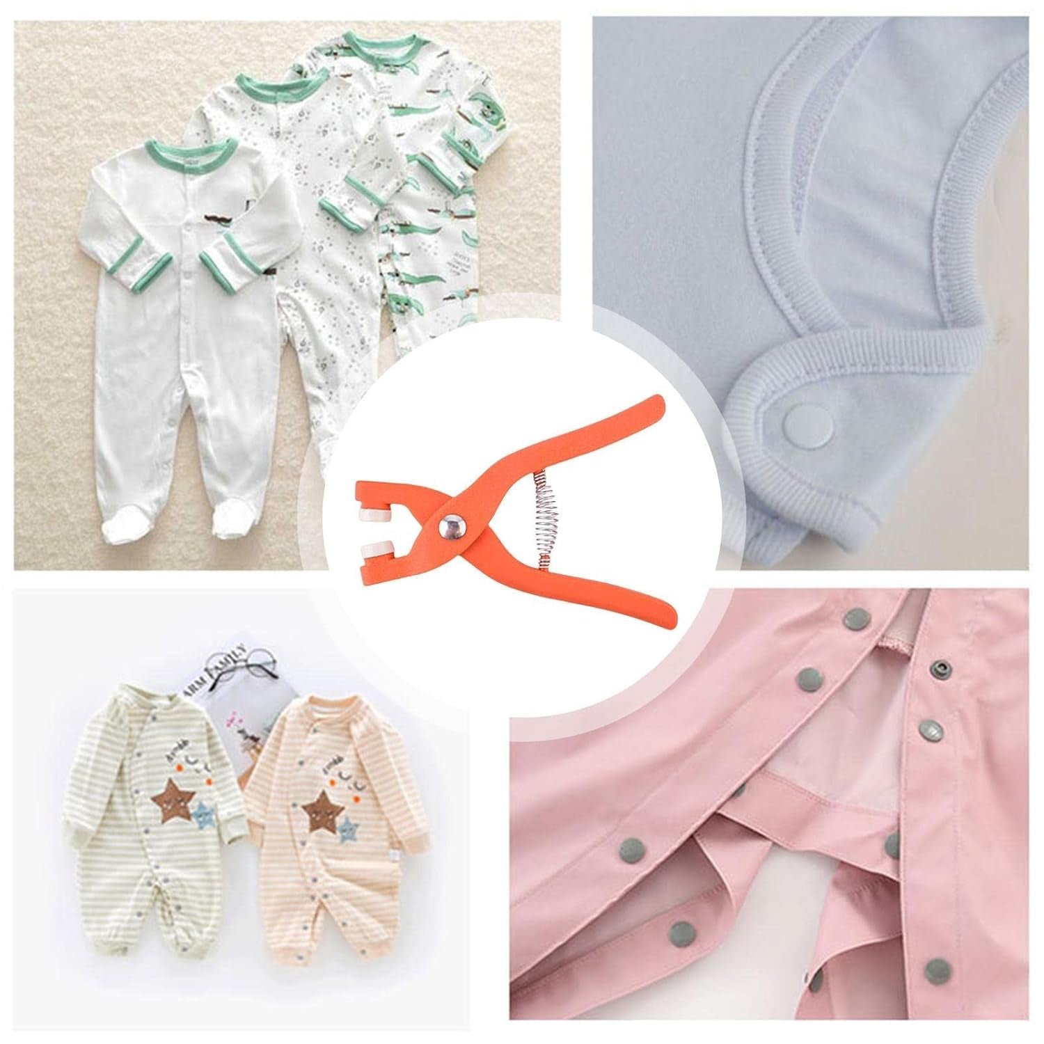 Hole Pliers Eyelets for Clothes Buckle Installation Tool for Clothing Sewing (1 Pc)