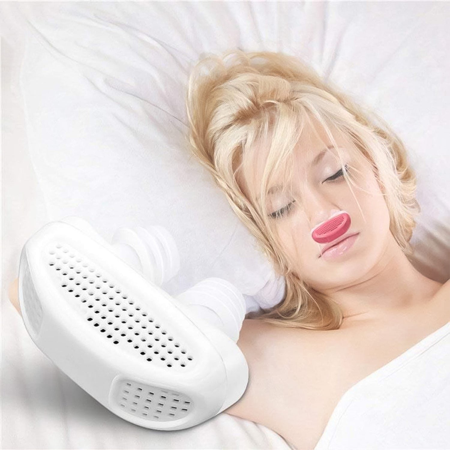 2 in 1 Anti-Snoring & Air Purifier Nose Clip Device (1 Pc / With Plastic Case)