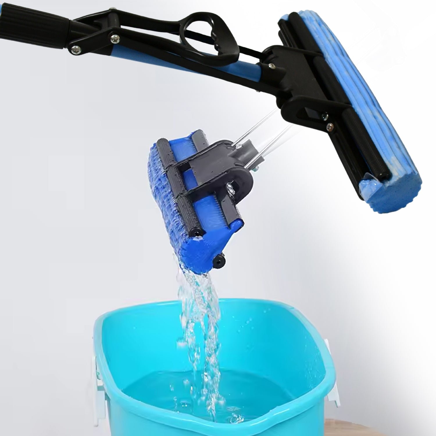 Floor Cleaning Squeeze Mop with Adjustable Telescopic Handle and Squeegee Pocha (1 Pc)