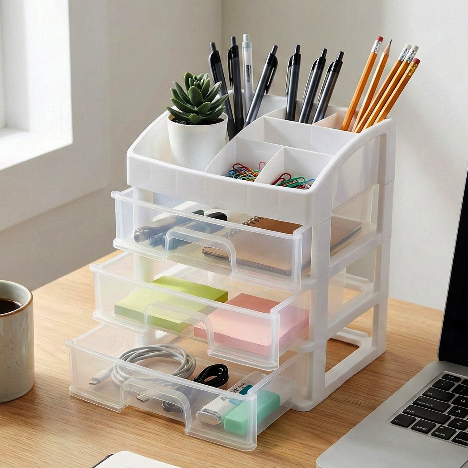3 Layer Multipurpose Desktop Storage Organizer