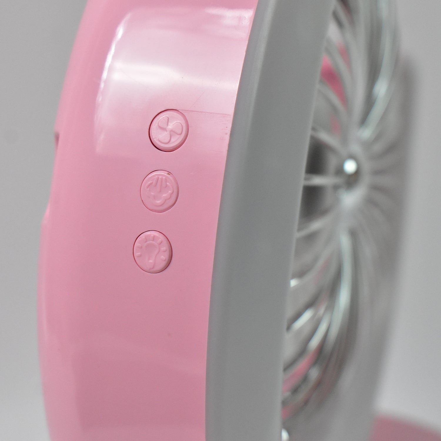 Desktop Fan - Camping Fan LED Light, Humidifying Fan (1 Pc / Plug & Play Fan)