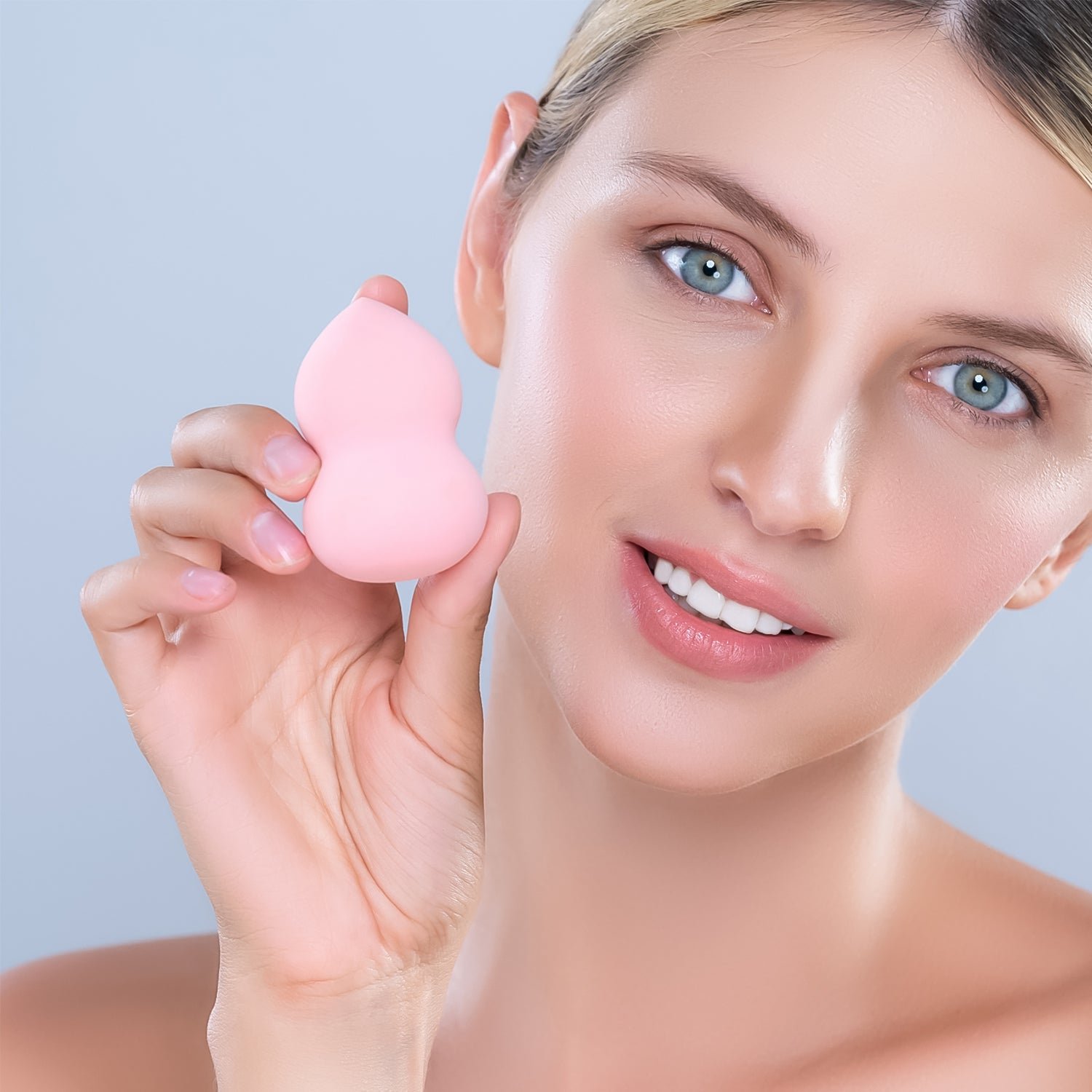 Makeup Beauty Powder Puff (8 Pcs Set / With Case / Mix Color)