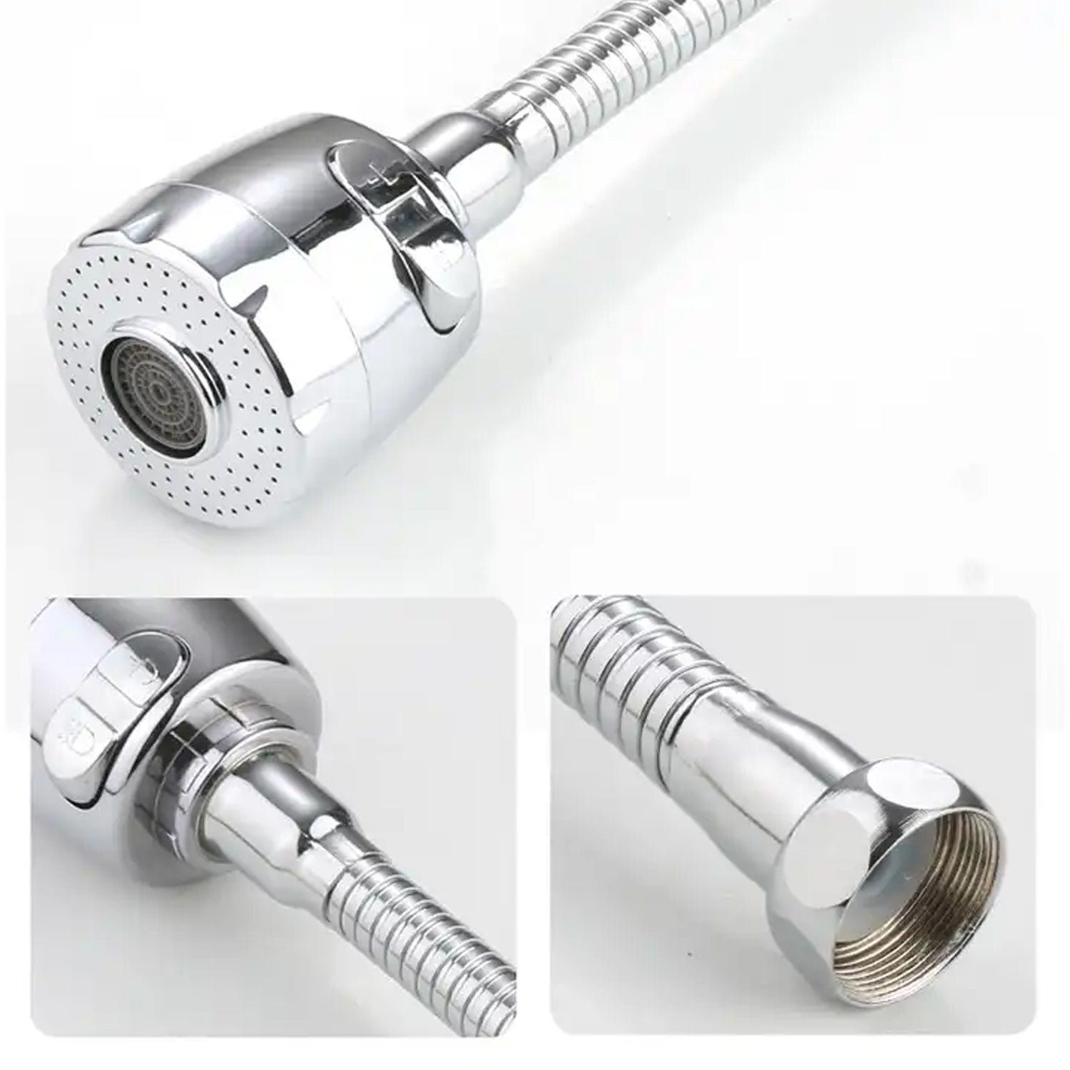 360° Rotating Faucet Sprayer – Water-Saving Aerator for Kitchen & Bathroom (6 Inch)