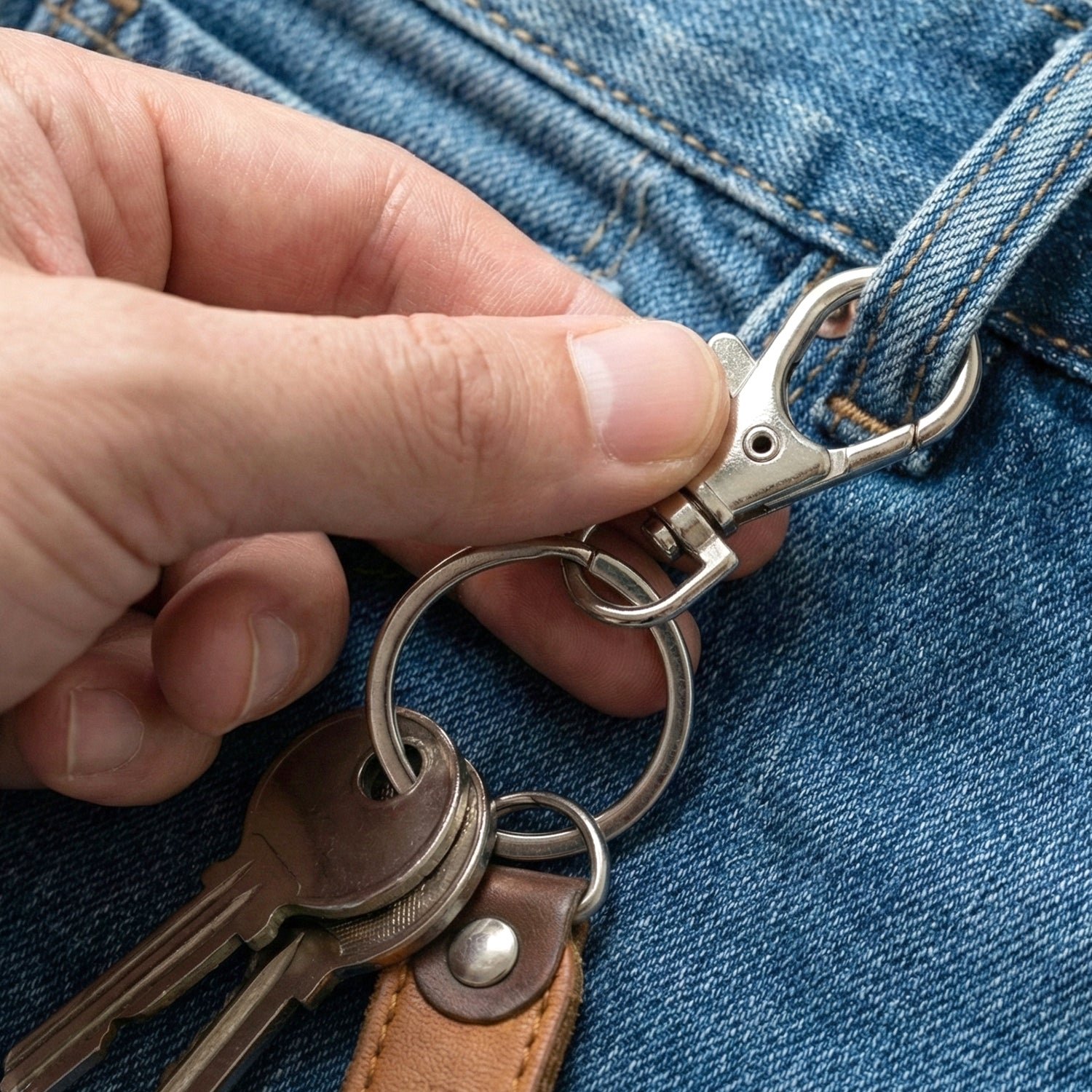 Heavy Duty Metal Keychain (1 Pc)