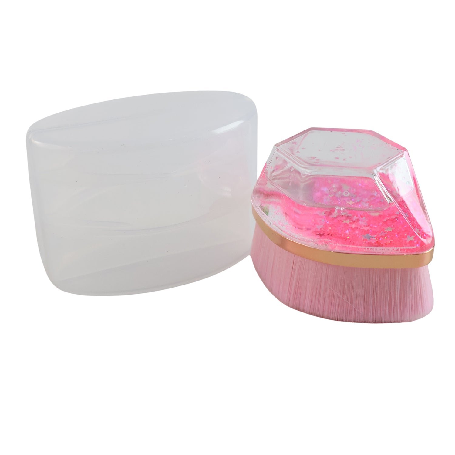 Glitter Cosmetic Brush with Starry Gel Base (1 Pc)