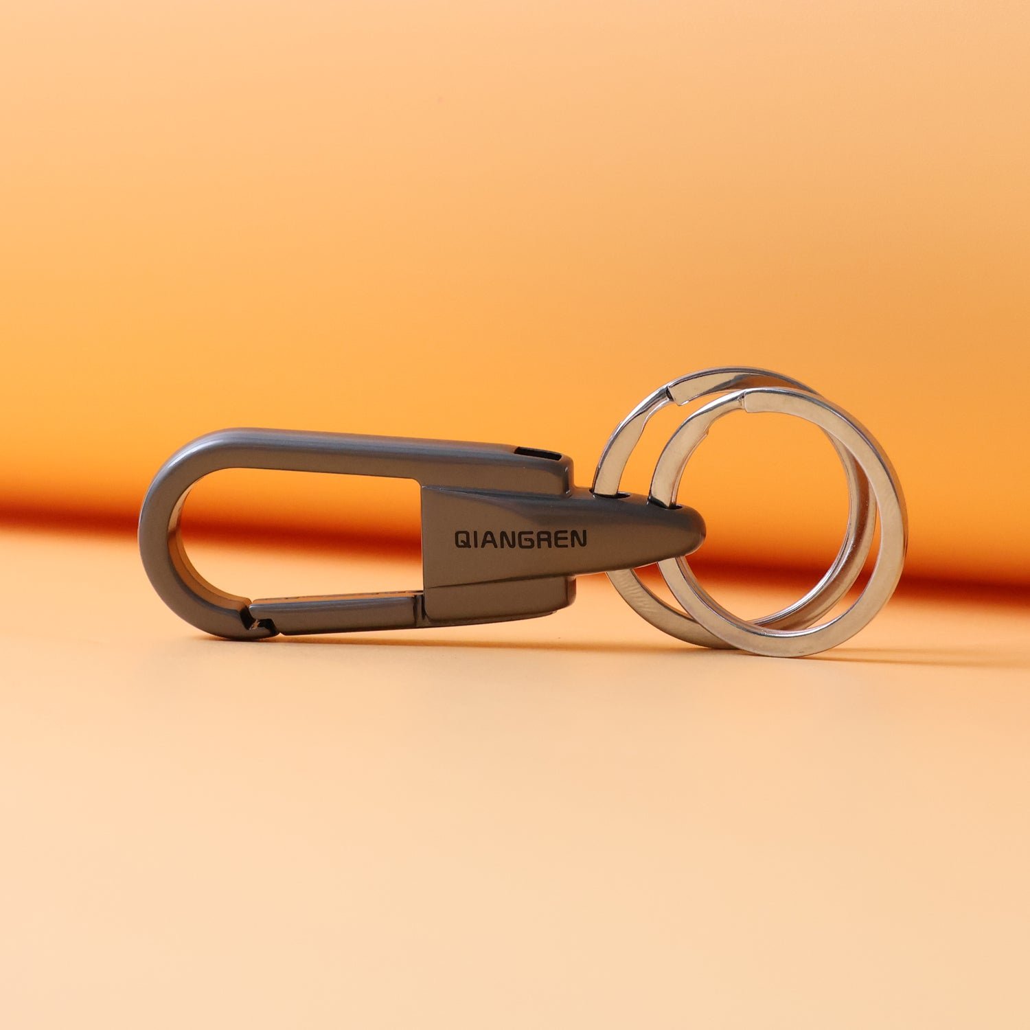 Dual-Ring Carabiner Key Holder - (1 Pc)