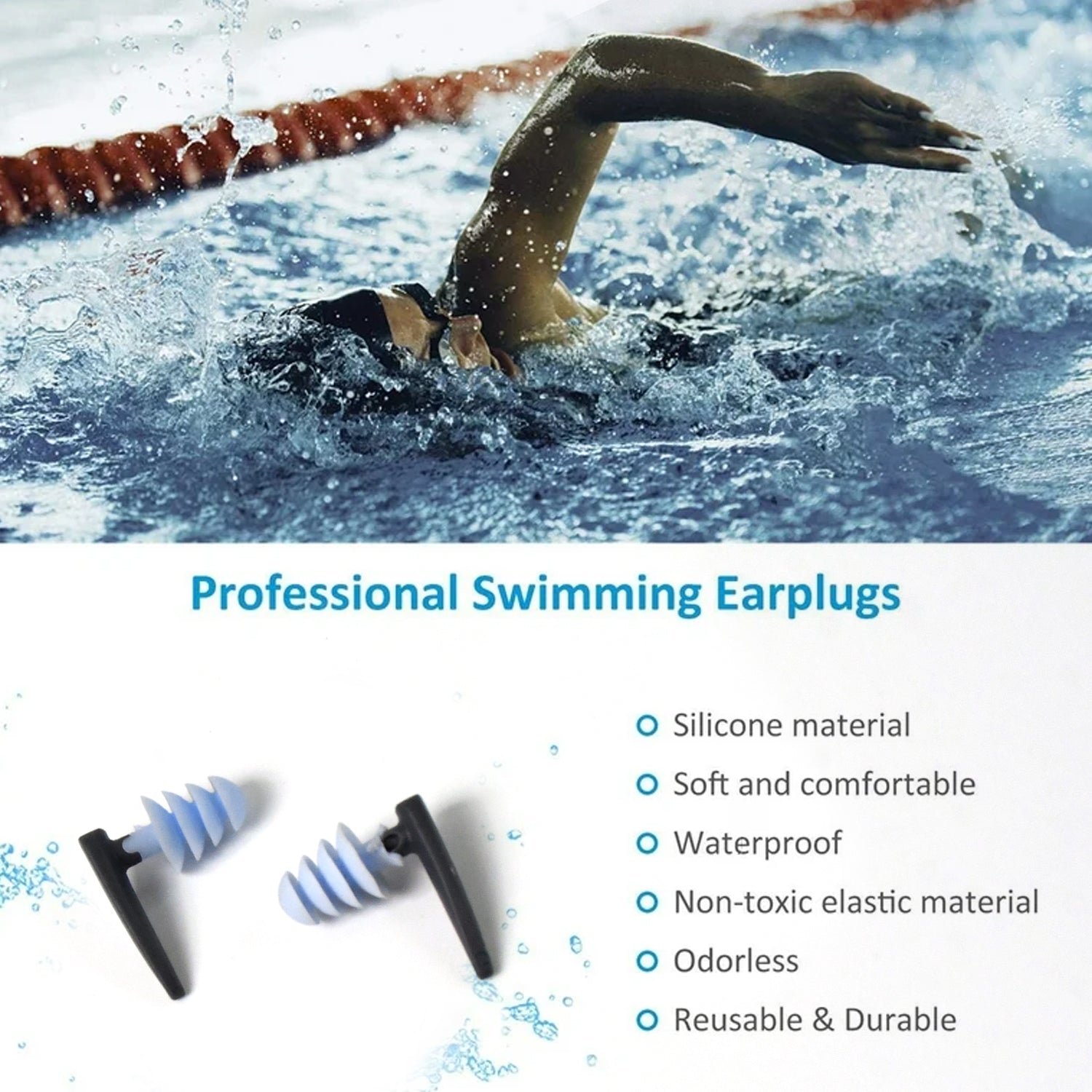 Ultra Soft Foam Ear Plugs – Reusable for Sleeping & Travel (1 Pair / Mix Design)