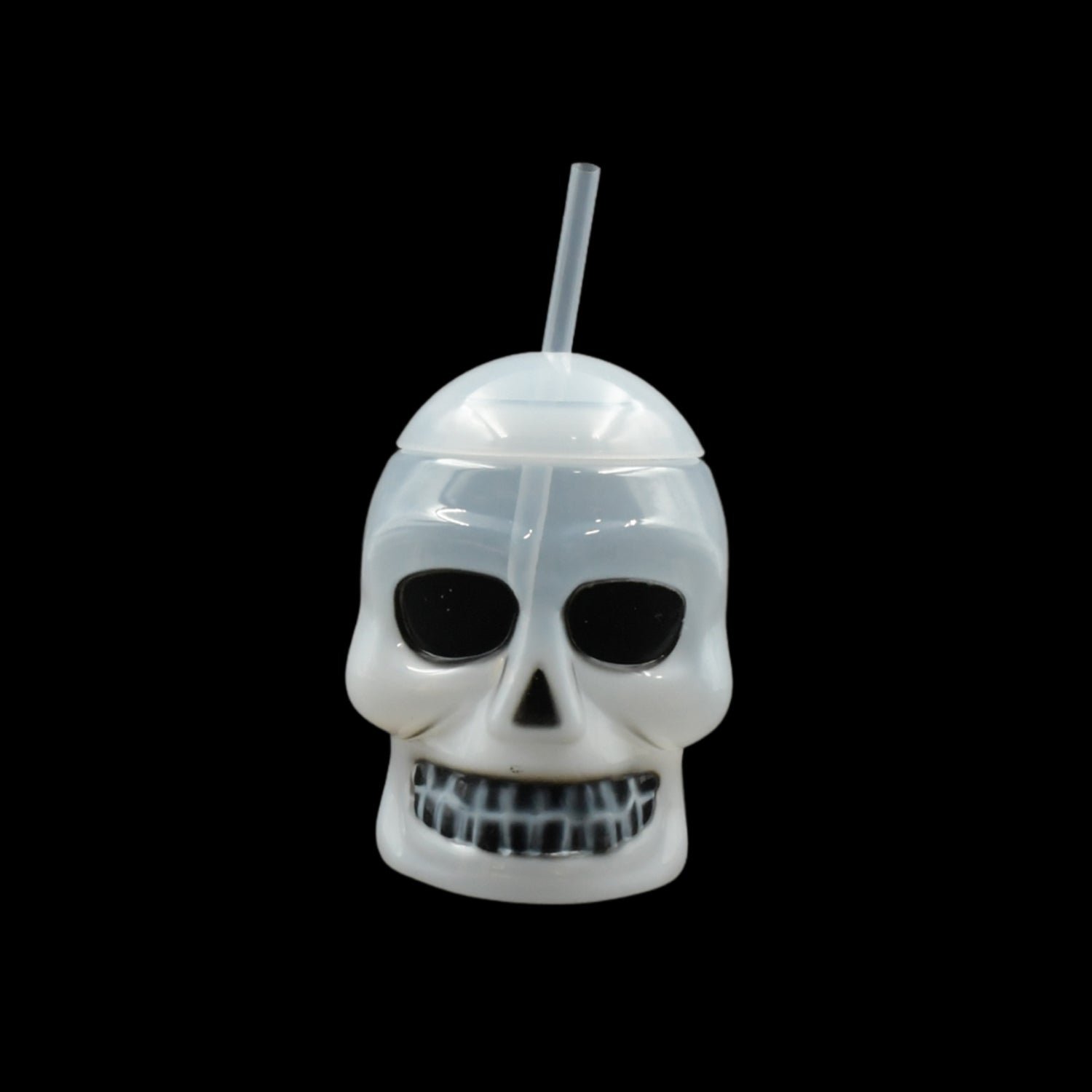 Ghost Face Bottle Water Bottle, Drinking Cup with Lid and Straw(1 Pc)