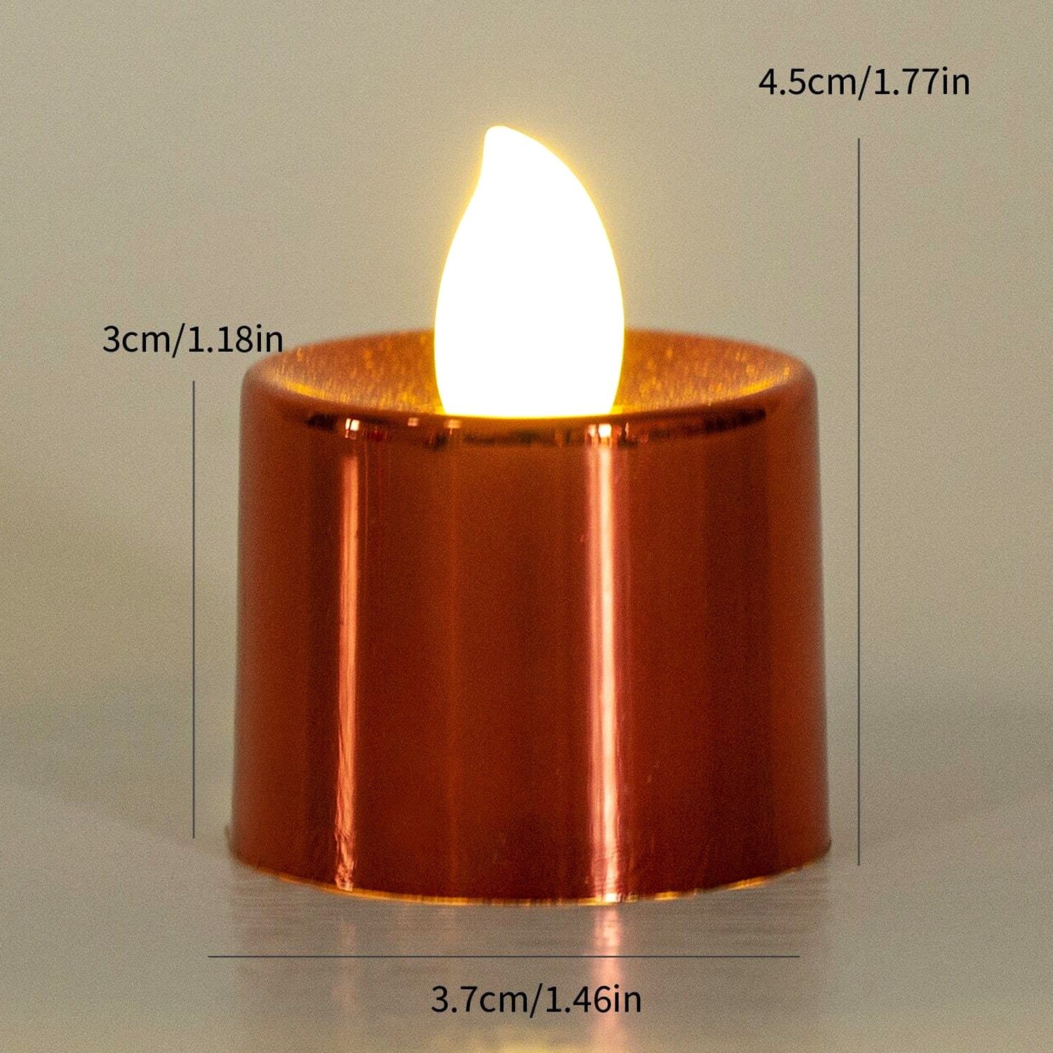 Electrical Candles Diya LED Tea Light, Diwali (6 Pcs Set)