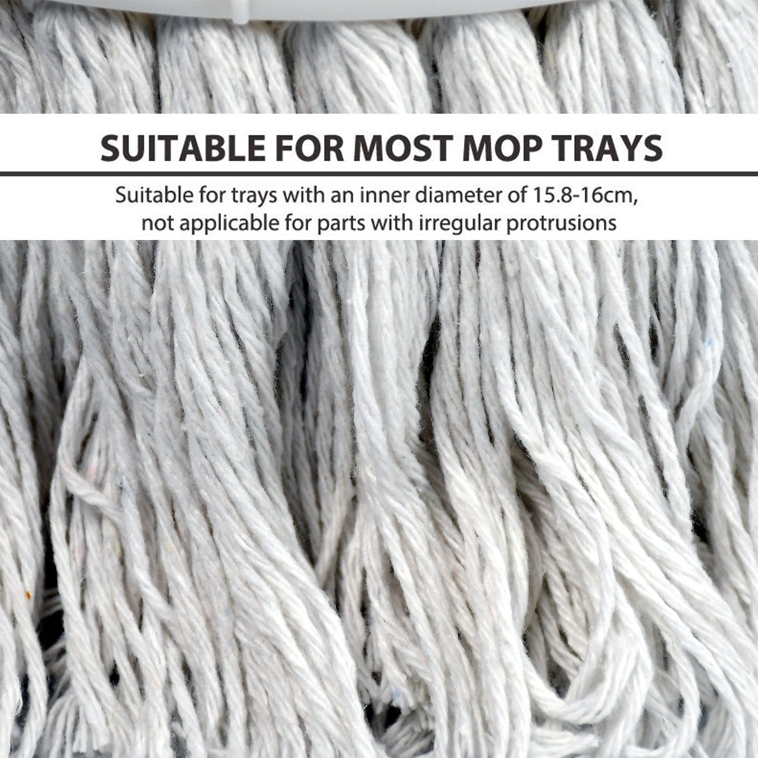 Microfiber Spin Mop Head – Round Shape Standard Size Refill for All Mop Types