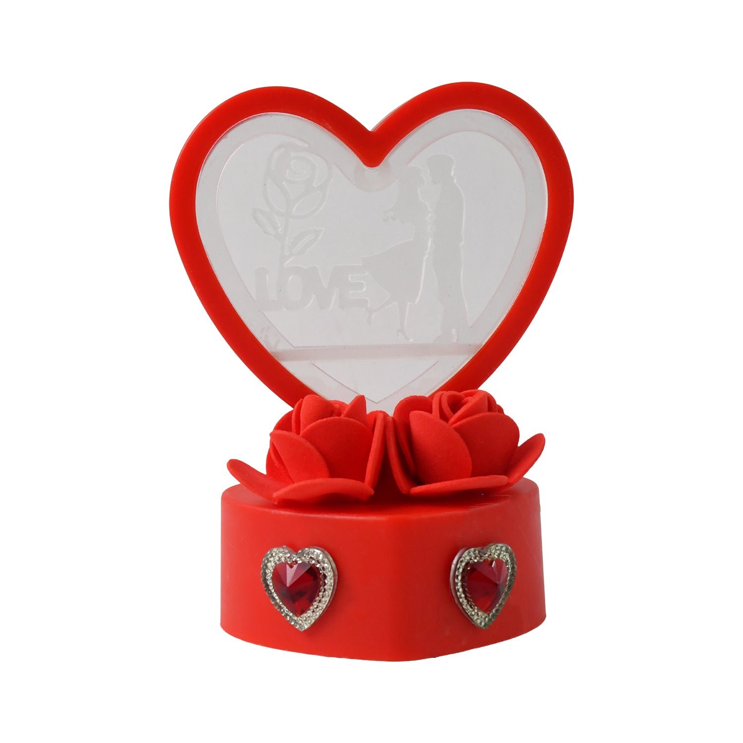 Heart-Shaped Love Couple Decorative Showpiece (1 Pc)