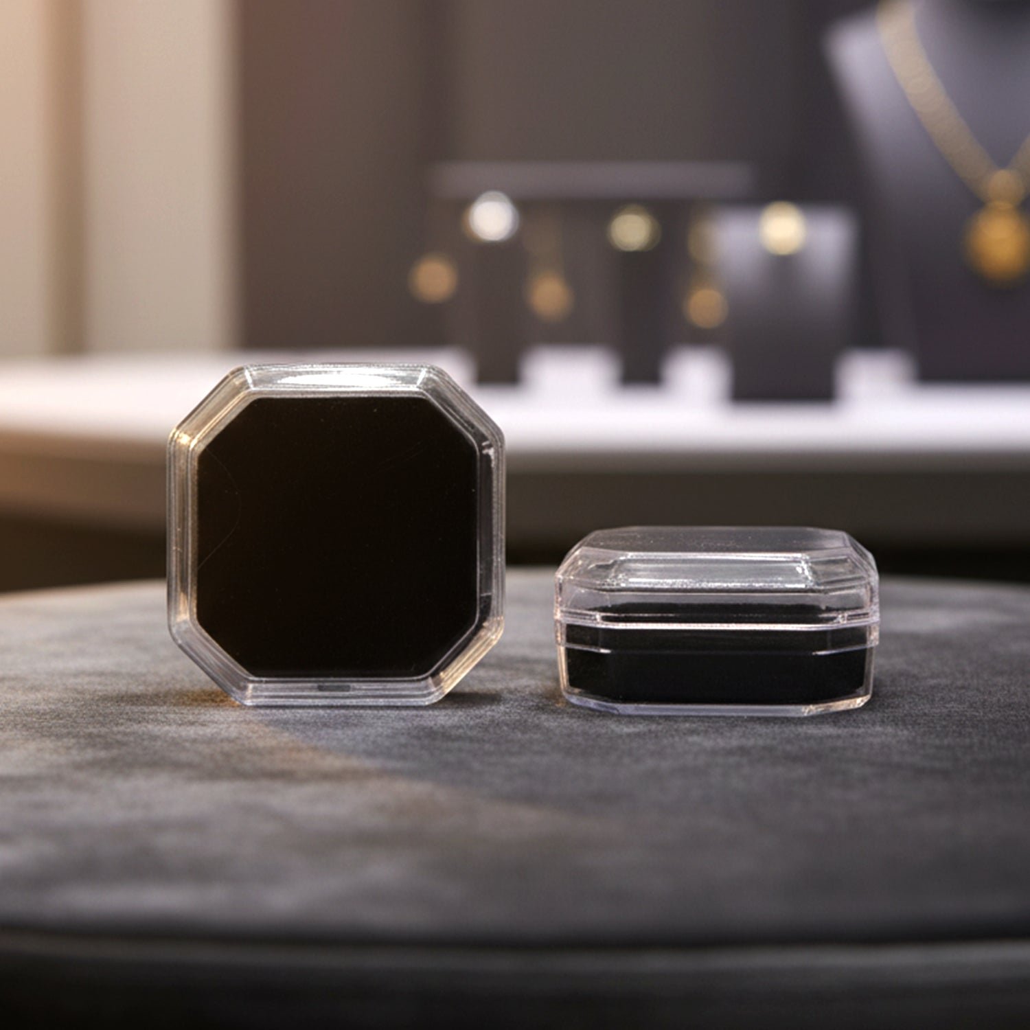 Octagon Jewellery Storage Box for Rings, Earrings & Small Accessories (12 Pc)