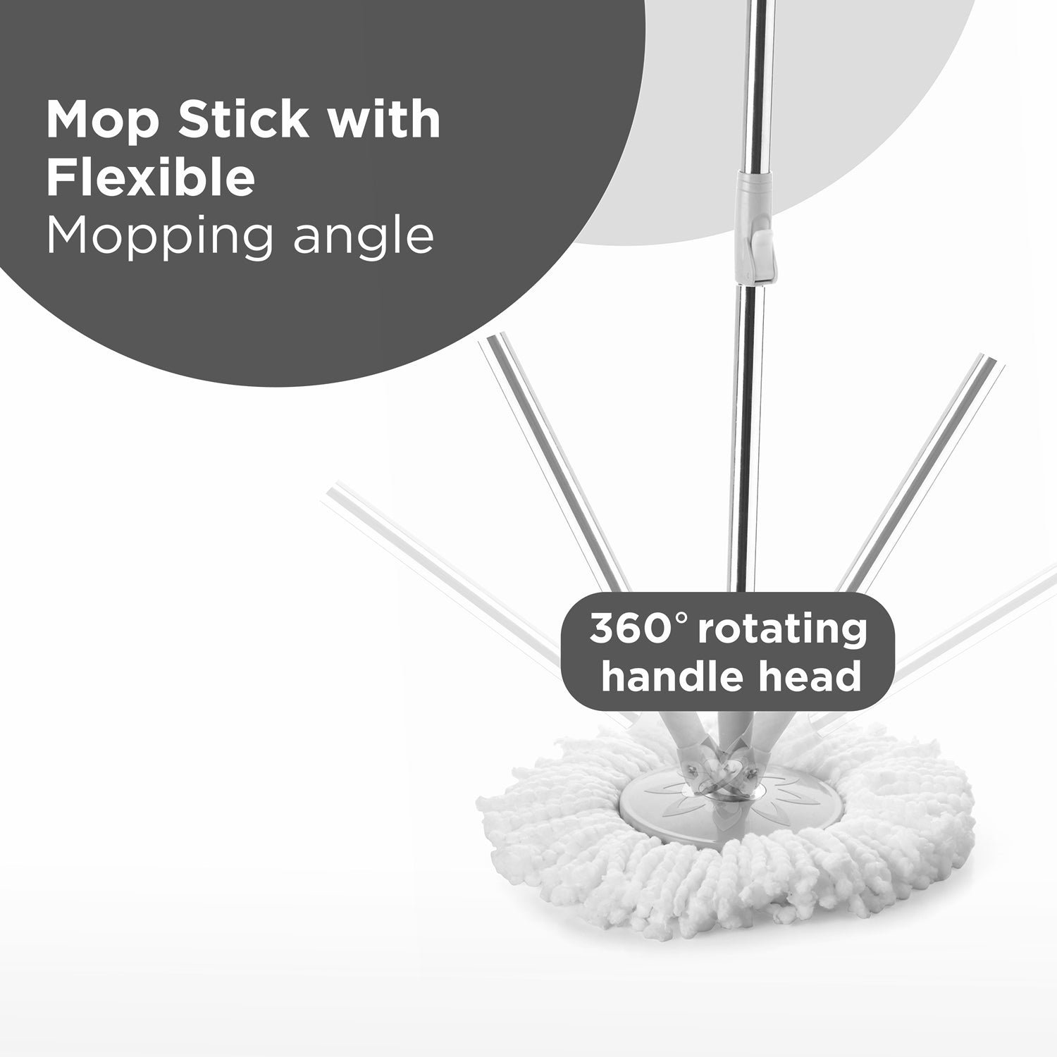 Spin Mop with Bucket Set – 360° Rotating Mop for Home & Office