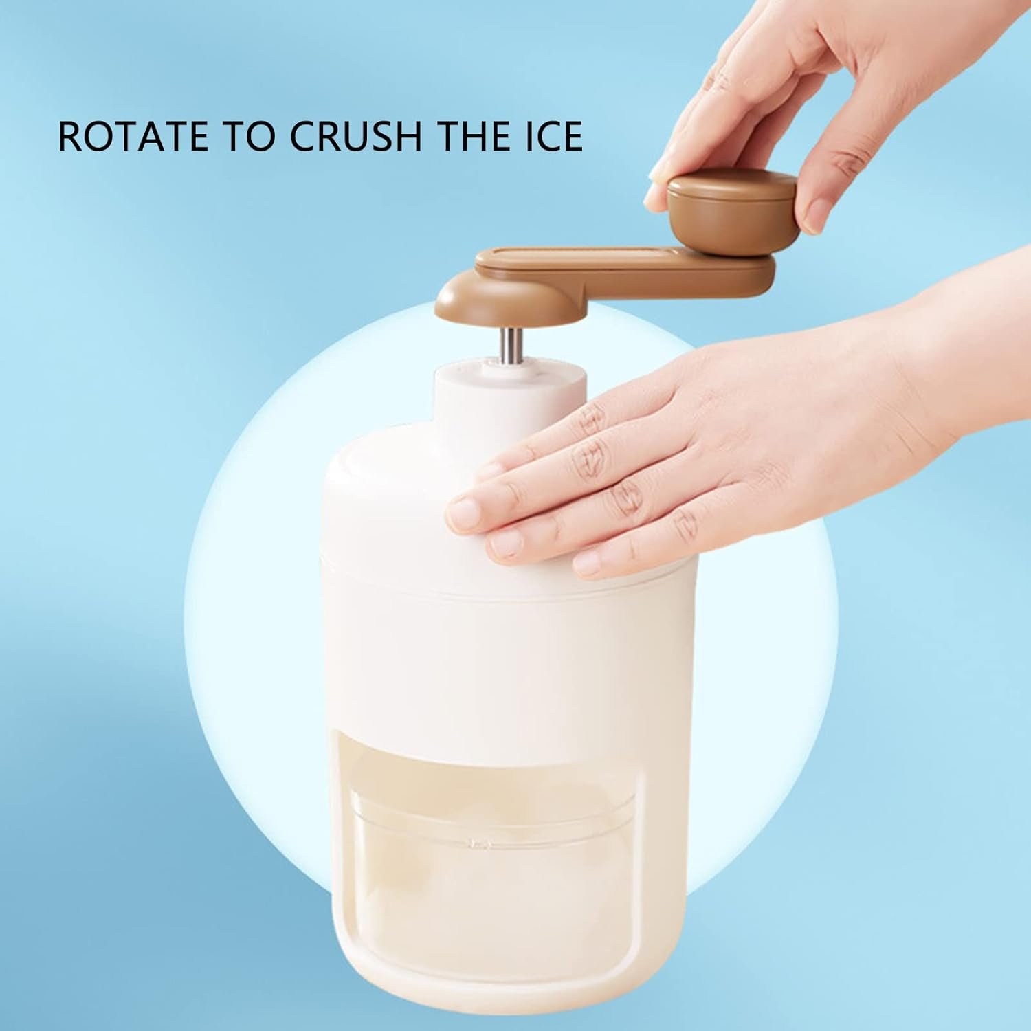 Portable Gola Maker and Ice Crusher | Manual Shaved Ice & Smoothie Machine