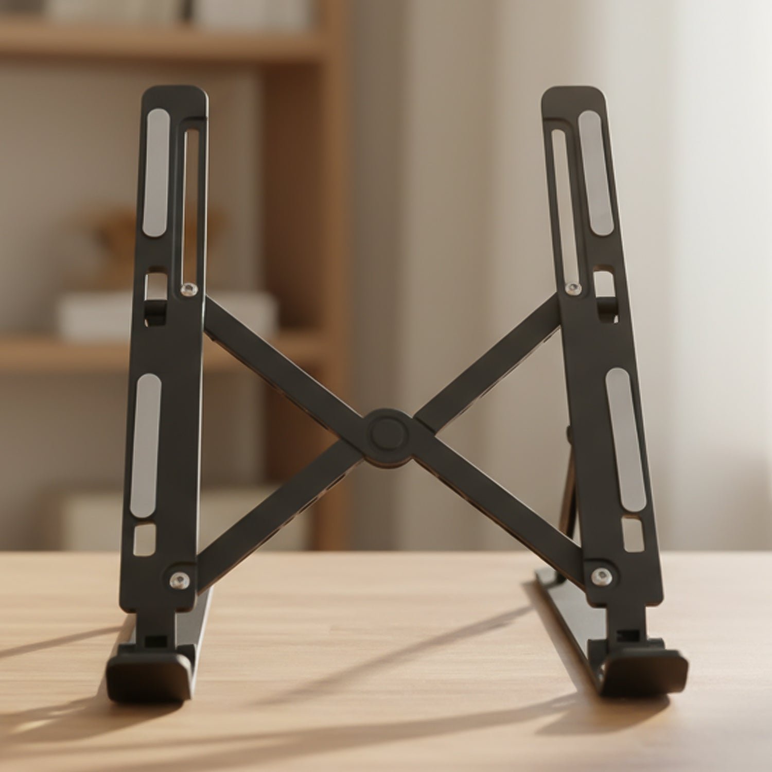 Plastic Adjustable Portable Tablet Stand – Ergonomic Holder Riser (Up to 14 inch)