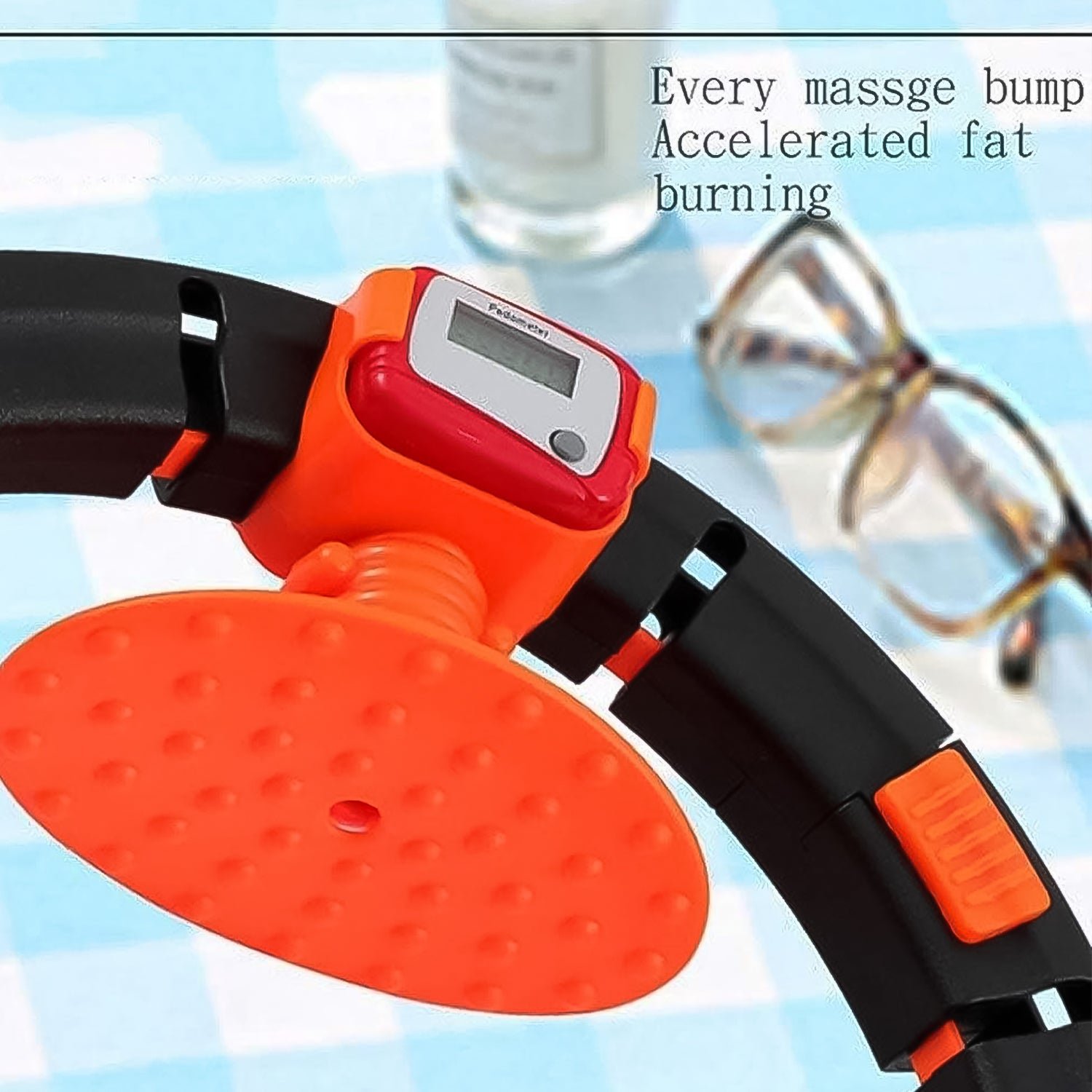 Fitness Hula Hoops with Spinning Ball and Intelligent Counter (1 Pc / With Brown Box)