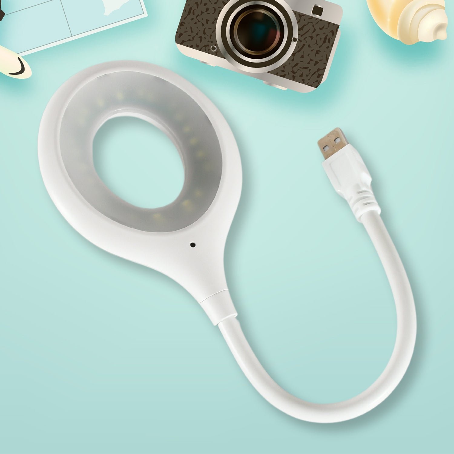 LED USB Flexible Neck Light with 16 LEDs for Laptop & Study Desk