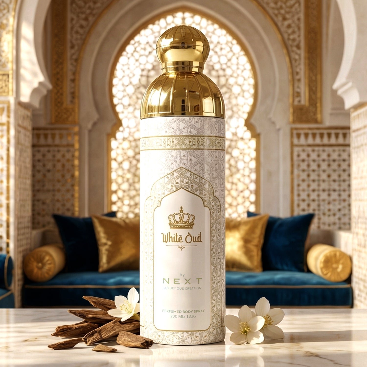 Next White Oud Premium Perfumed Body Spray 200 ML