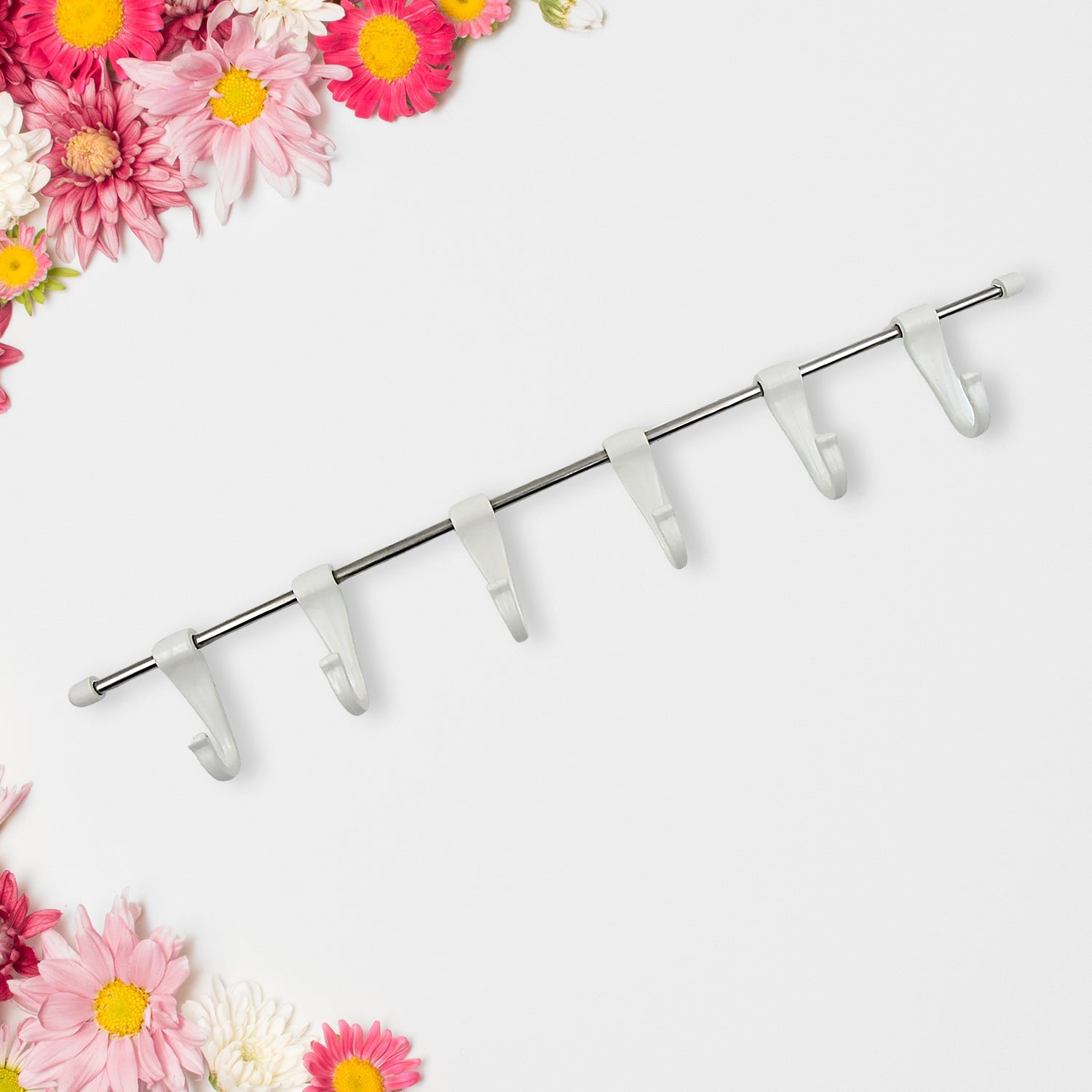 Stainless Steel Utensil Hanger Rail Nail Free Wall Mount