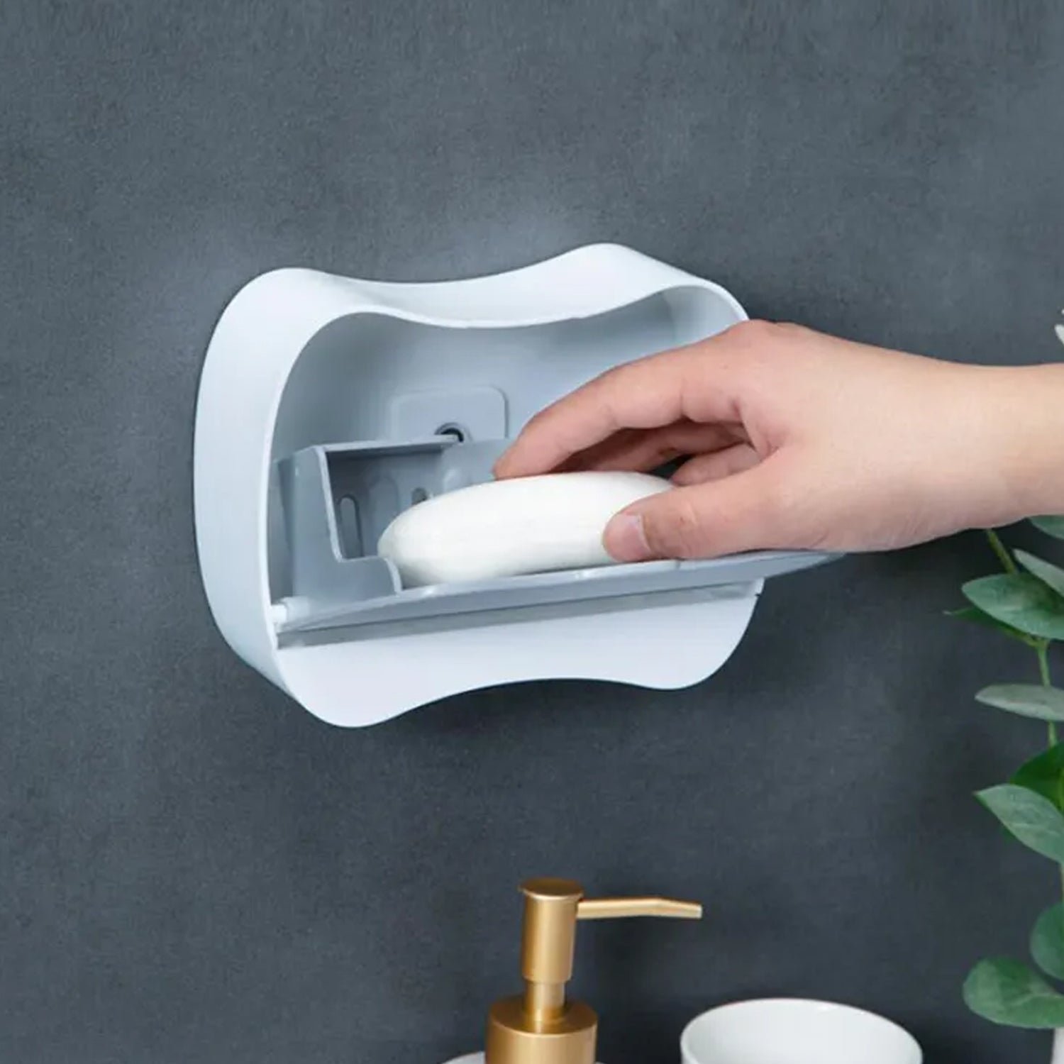 Soap Holder Travel Business Travel Hotel Portable Wall-mounted Soap Box (1 Pc)