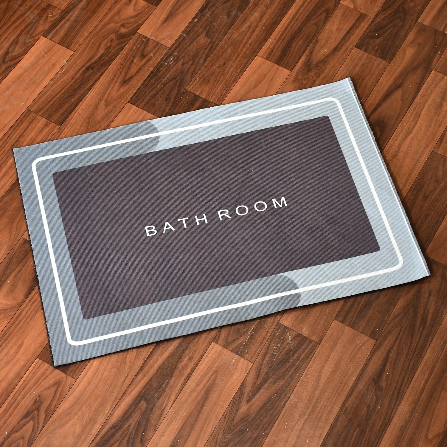 Square Bathroom mat Quick Drying Absorbent mat for Home, Kitchen (57x38cm)