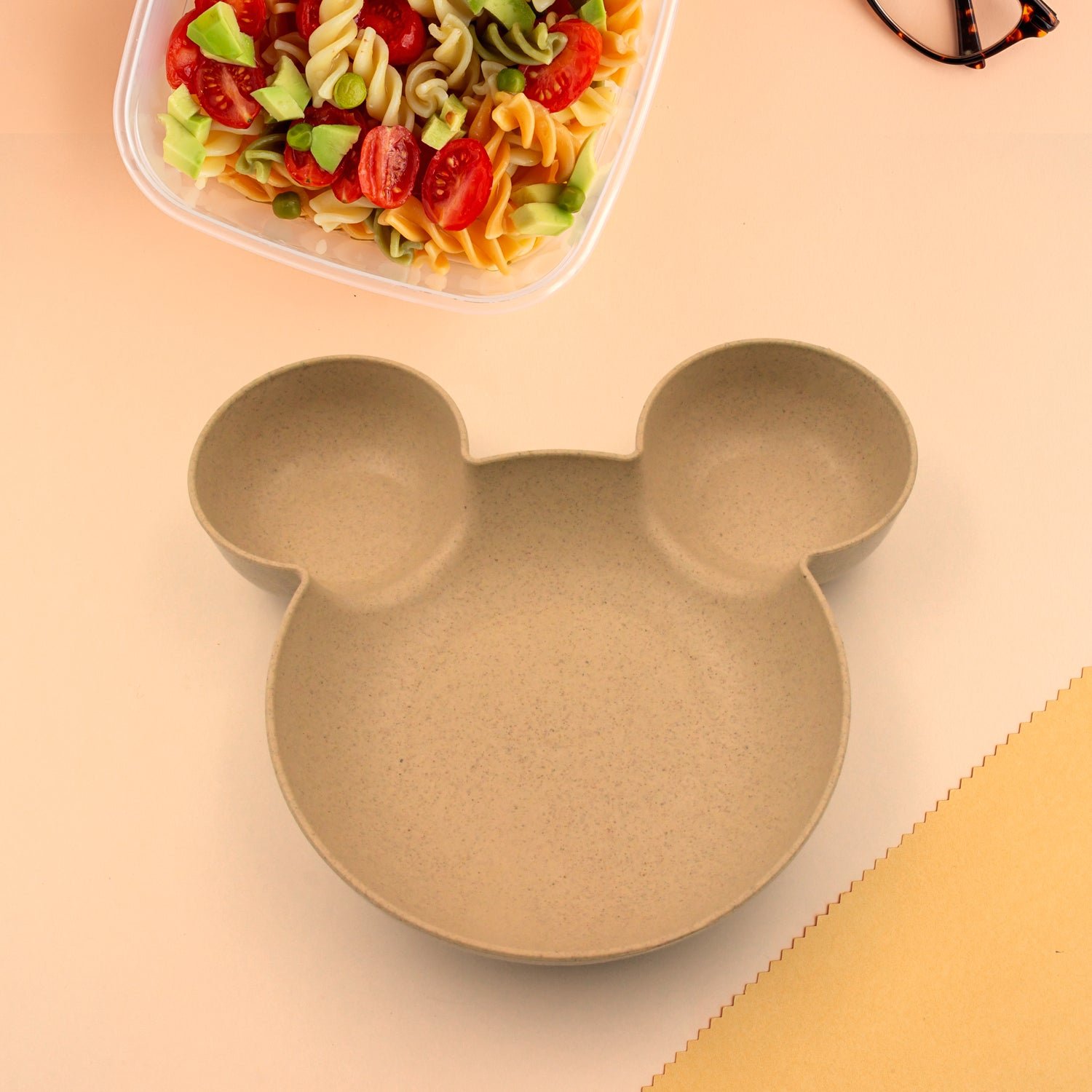 Mickey Mouse Shape Plates for Kids, BPA Free, & Unbreakable Children’s Food Plate