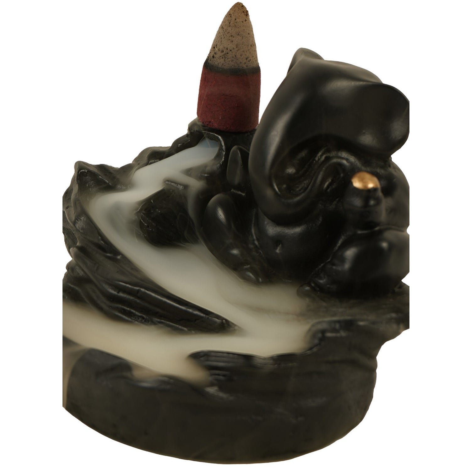 Smoke Fountain Ganesha Idol Decoration Items 8 Pc Backflow Incense Cones (1 pc)