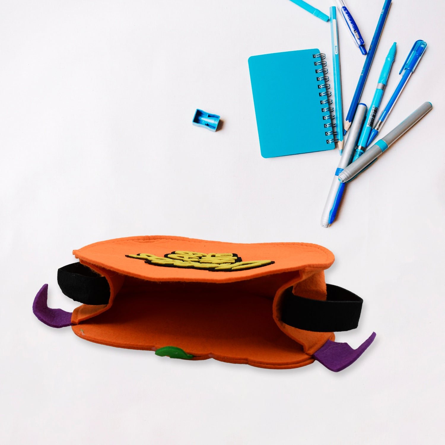 Halloween Pumpkin Bags Non- Woven Candy Bags for Halloween Party Favors