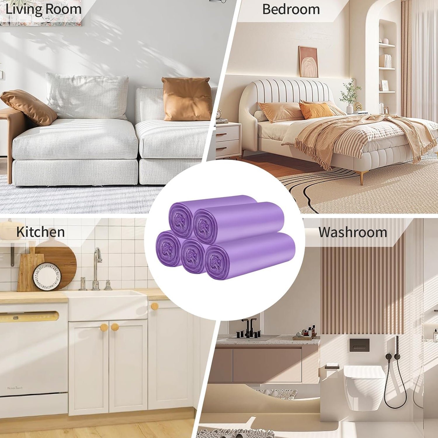 Plastic Garbage Bag Roll 46x40cm (1 Pc)