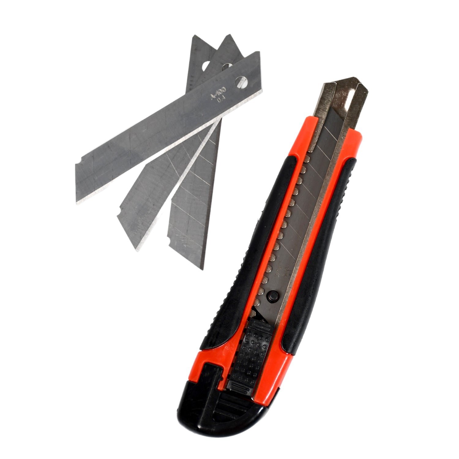 Heavy Duty 18mm Cutter Knife Set with Extra Blades for Office & Home