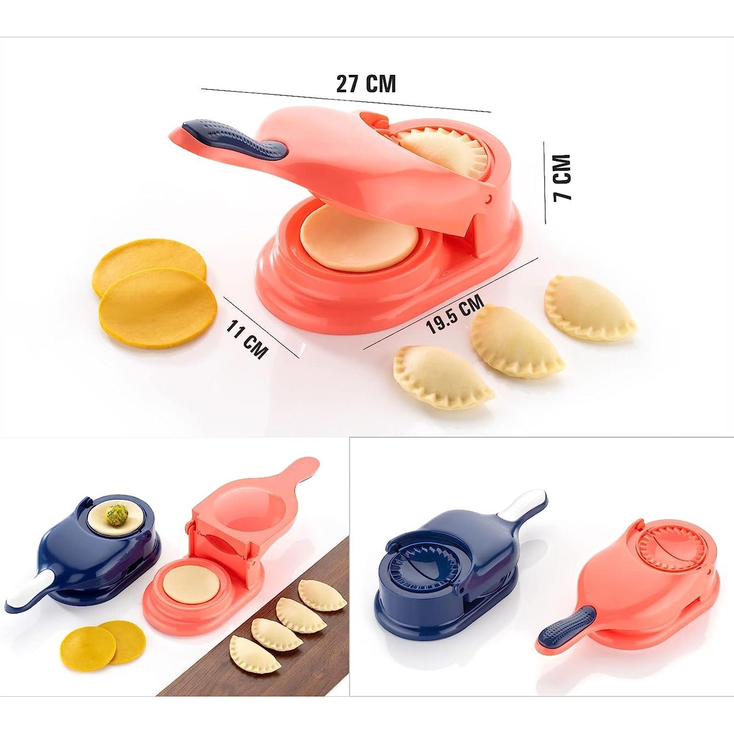 2-in-1 Dumpling Press Mould for Gujiya & Momos