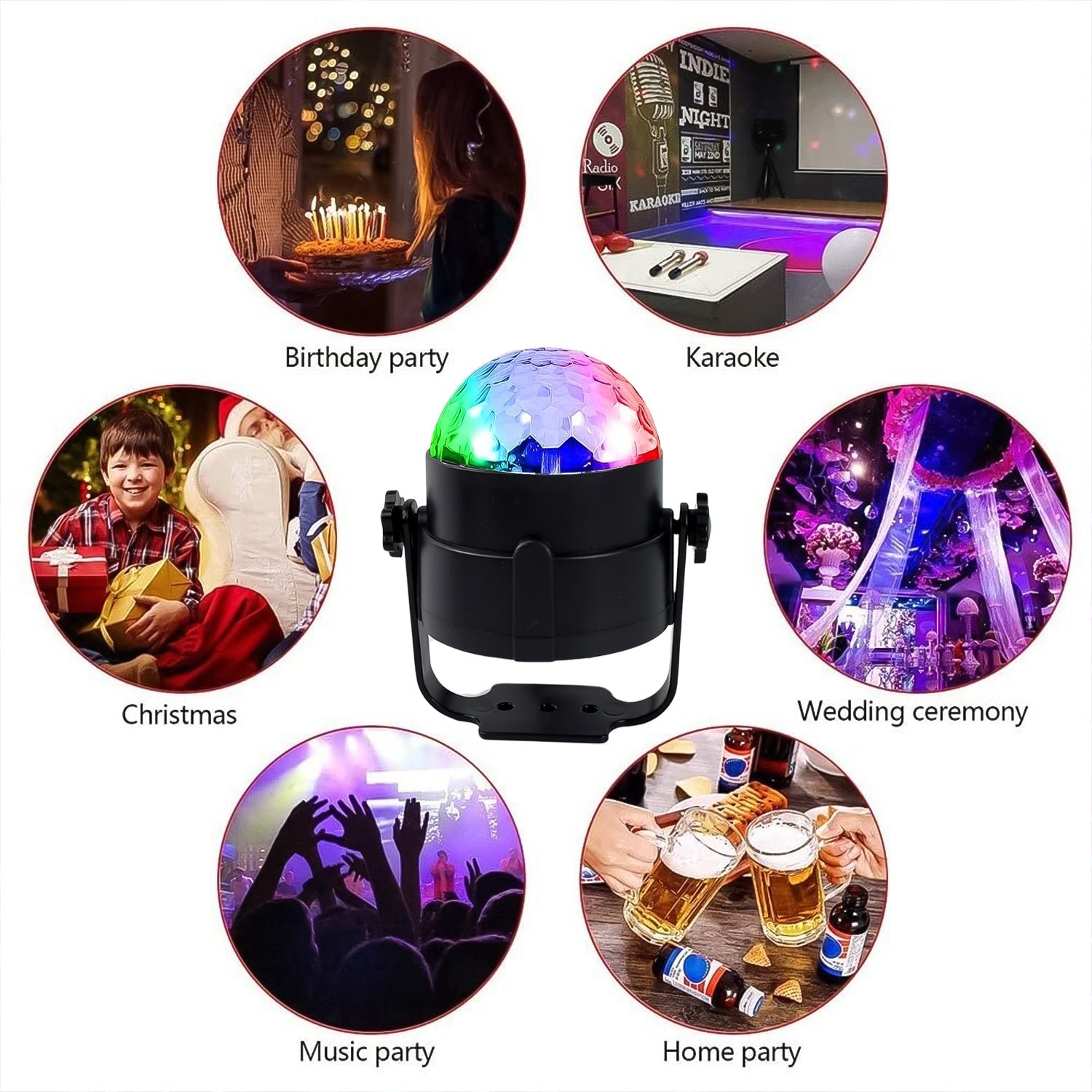 Party Lights, DJ Stage Light Disco Ball Light