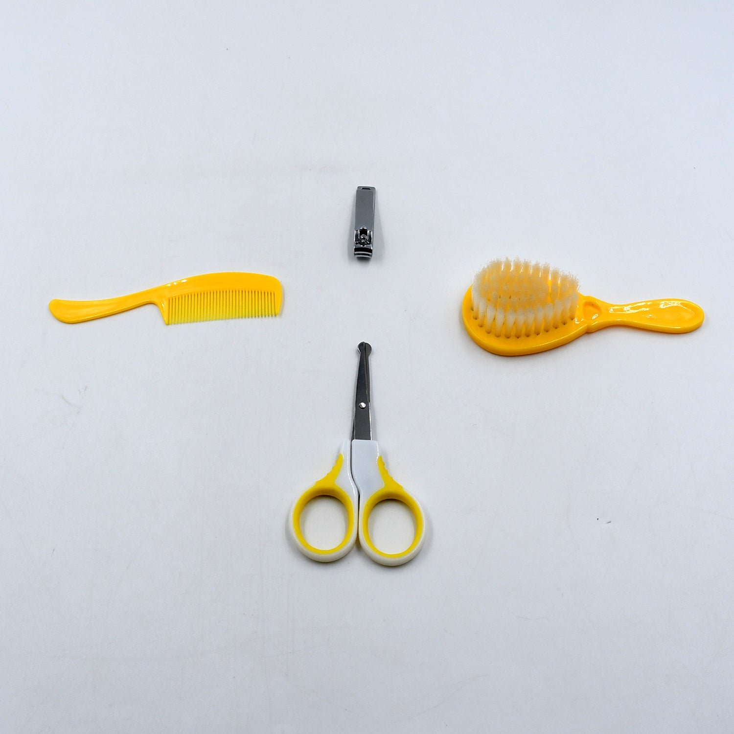 Born Baby Health Care Kit 4 in 1 Nail Clipper Brush Comb Scissors  (4 Pcs Set)