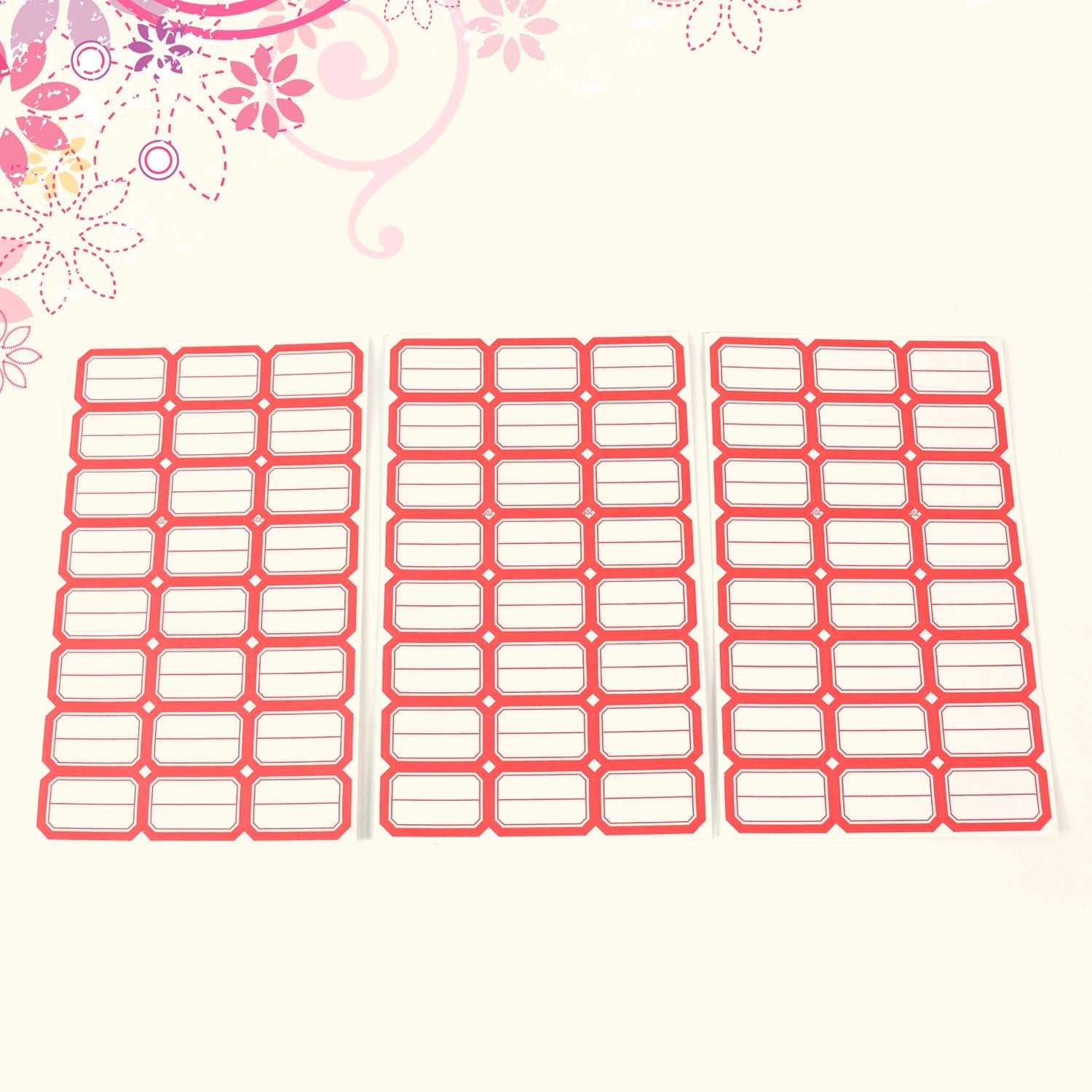 Multipurpose Writable Blank Label Sticker Sheets (1 Sheet)