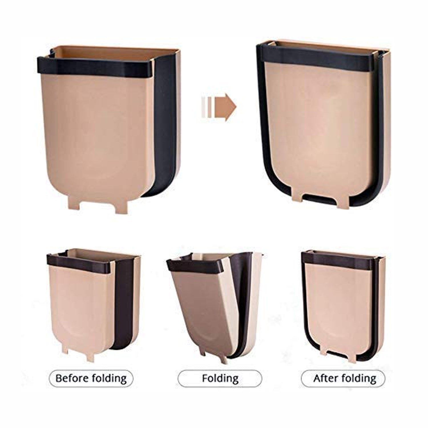 Hanging Trash Can for Kitchen Cabinet Door, Hanging Trash Holder for Bathroom Office