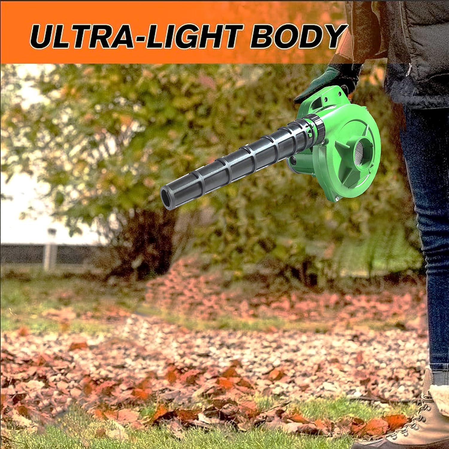 650V Blower Rifel Range Portable Air Blower – 350W, 2.3m³/min, 13000 RPM, Green