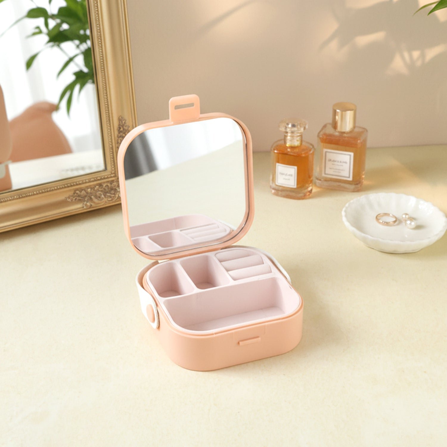 Portable Mini Jewelry Storage Box (1 Pc)