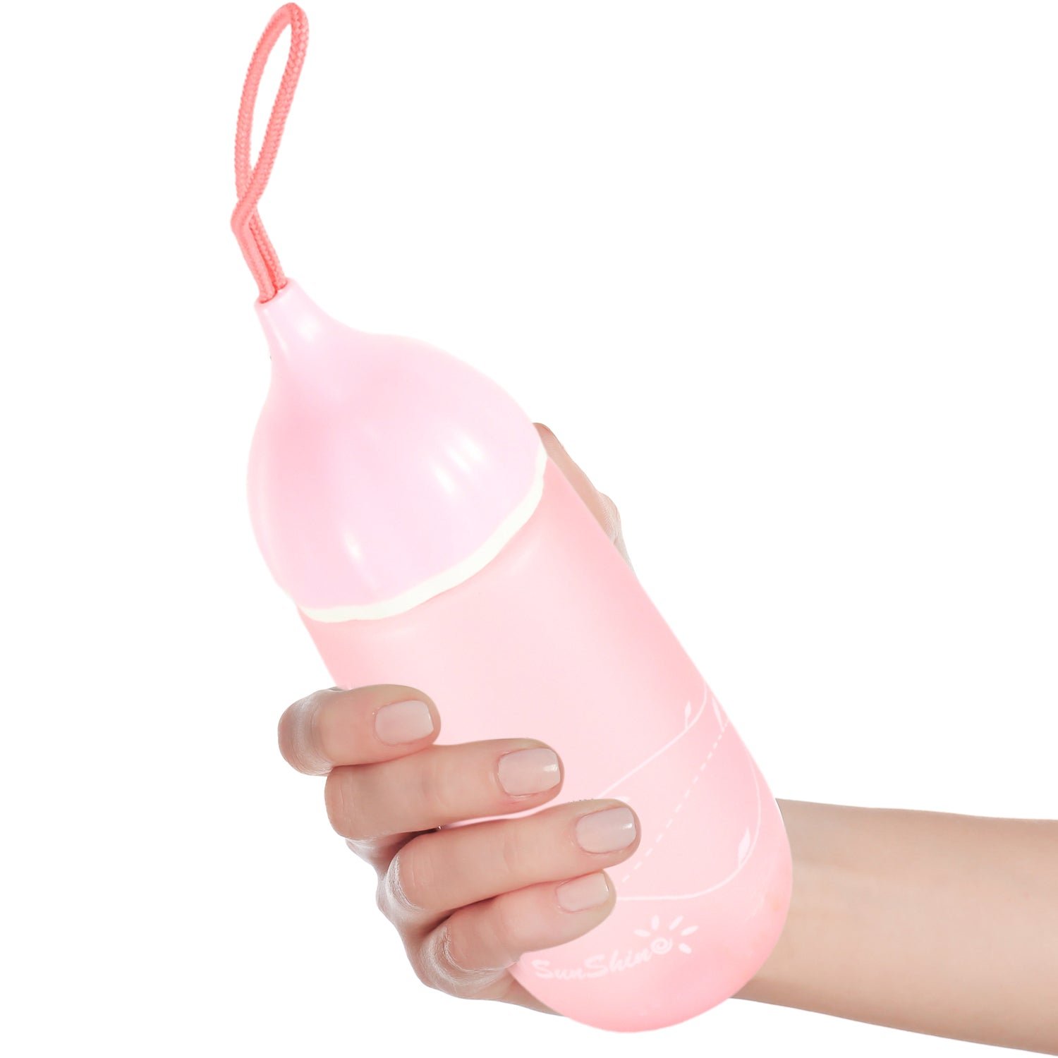 Unique Shape Premium Plastic water bottle With Dori  (1 Pc / 550 ML)
