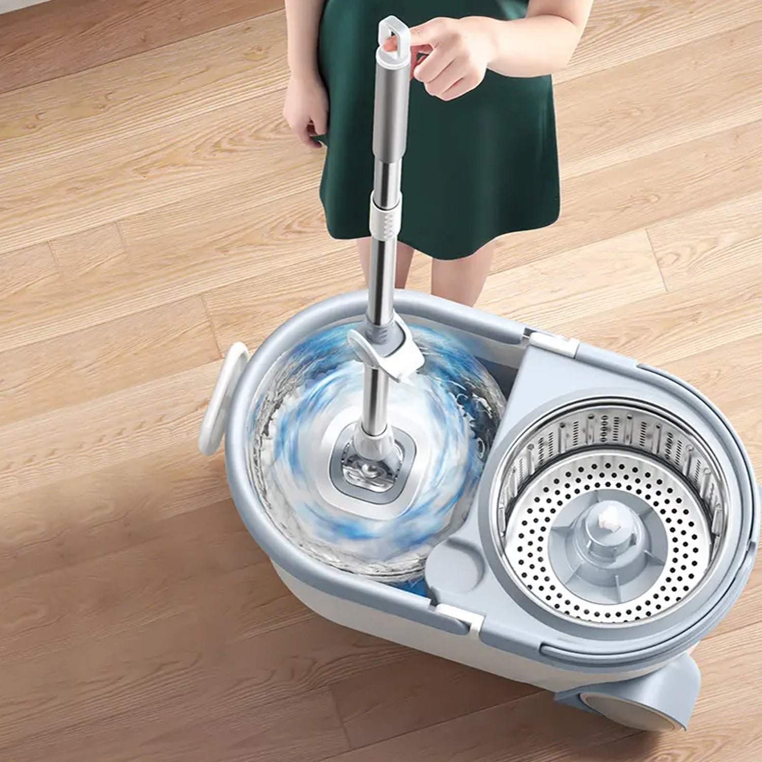 Quick Spin Cleaning Mop with Bucket