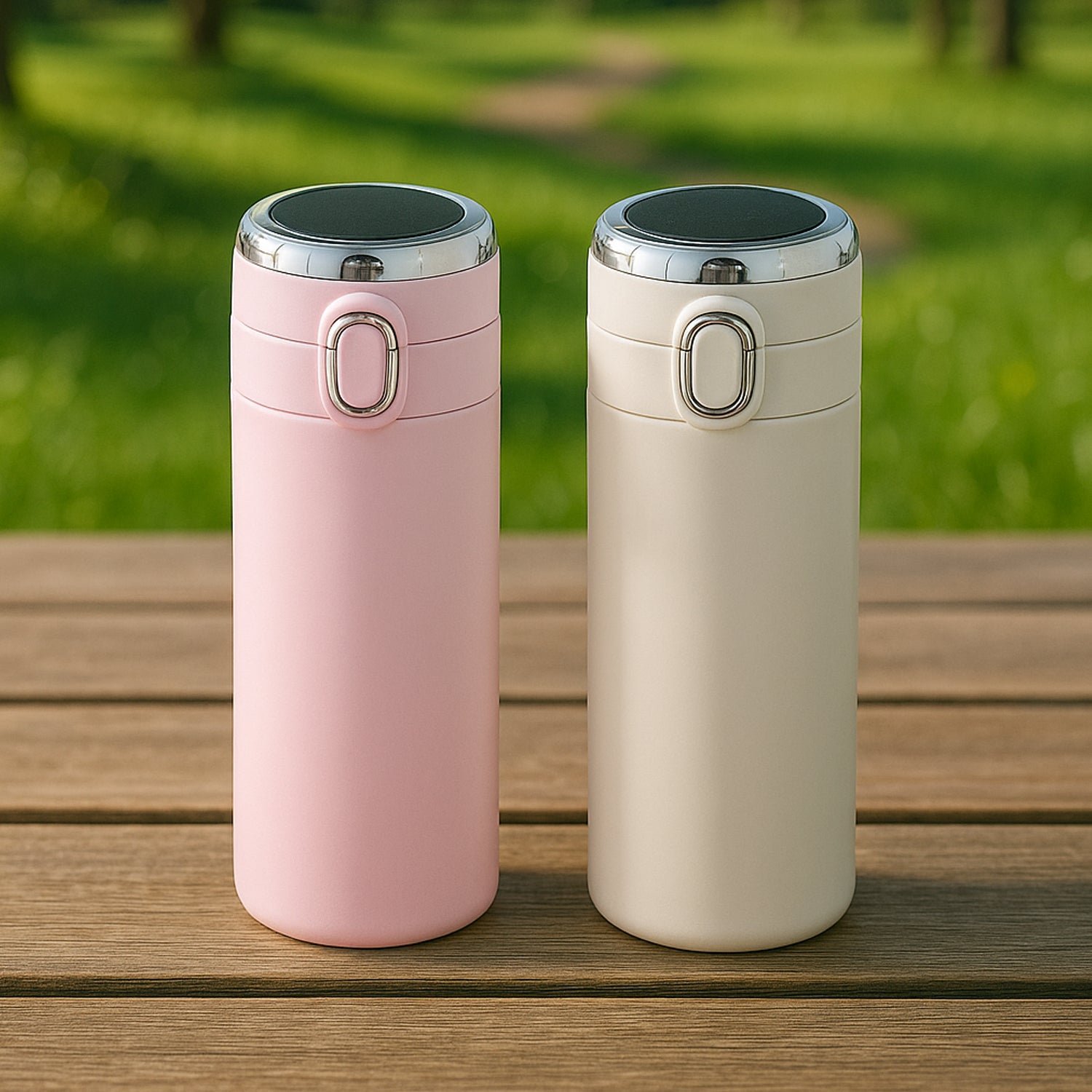 Smart Vacuum Insulated Water Bottle with LED Temperature Display (320 ml)