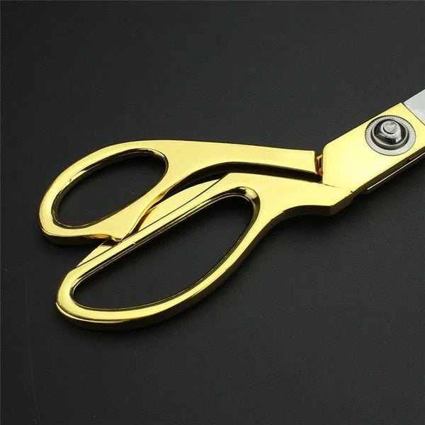 Stainless Steel Tailoring Scissor Sharp Cloth Cutting (9.5inch) (Golden)