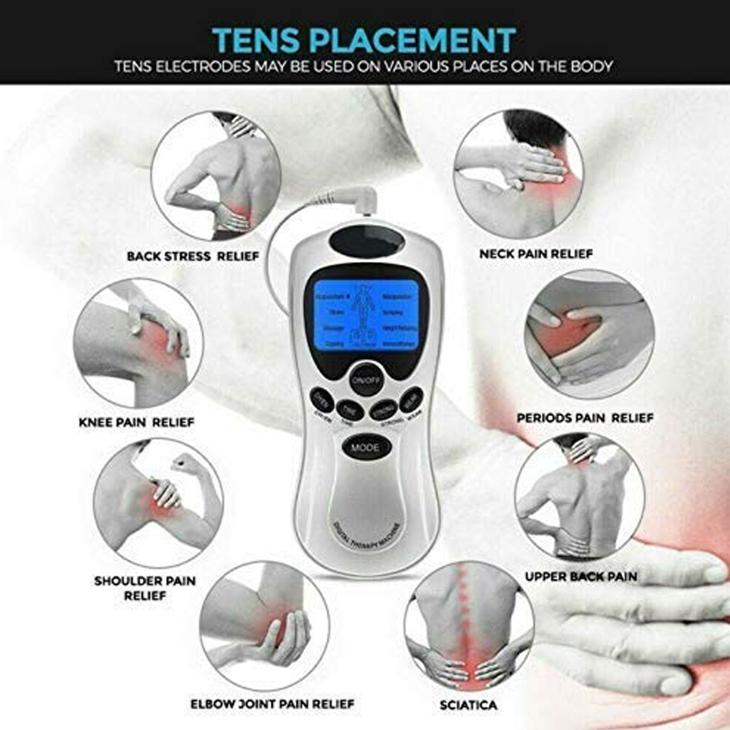 Multifunction Pain Relief Massager (Electric, Pulse Therapy) – Neck, Back, Body