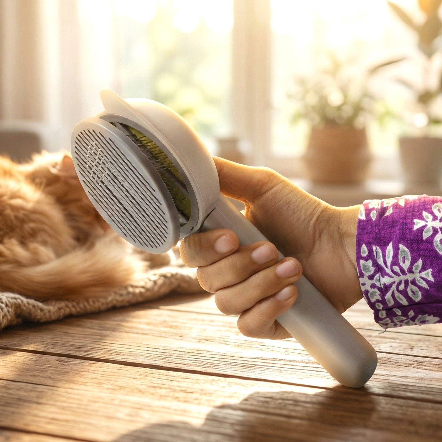 Soft Pet Hair Removal Needle Comb (1 Pc)