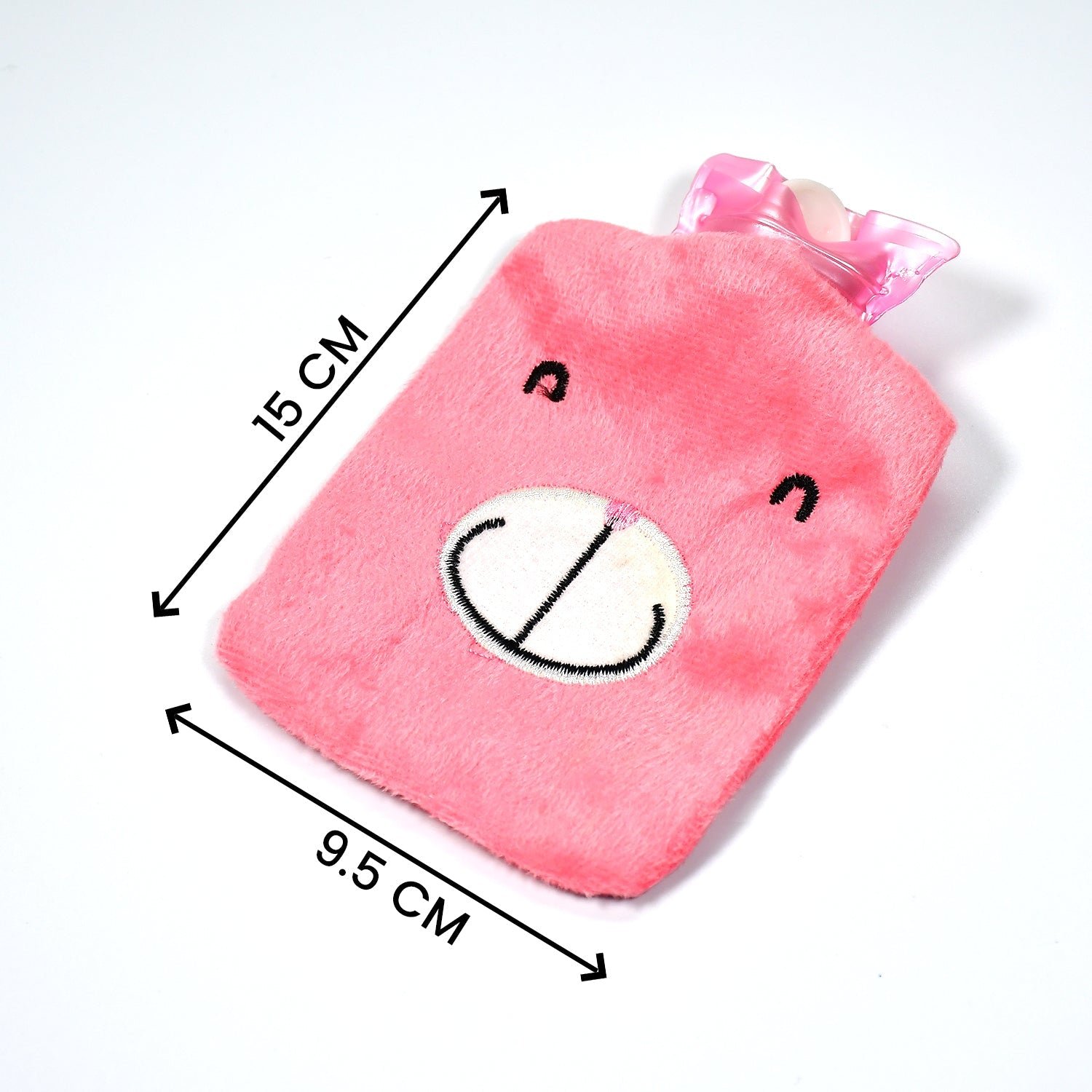 Pink Hot Water Bag with Cover Relief for Neck